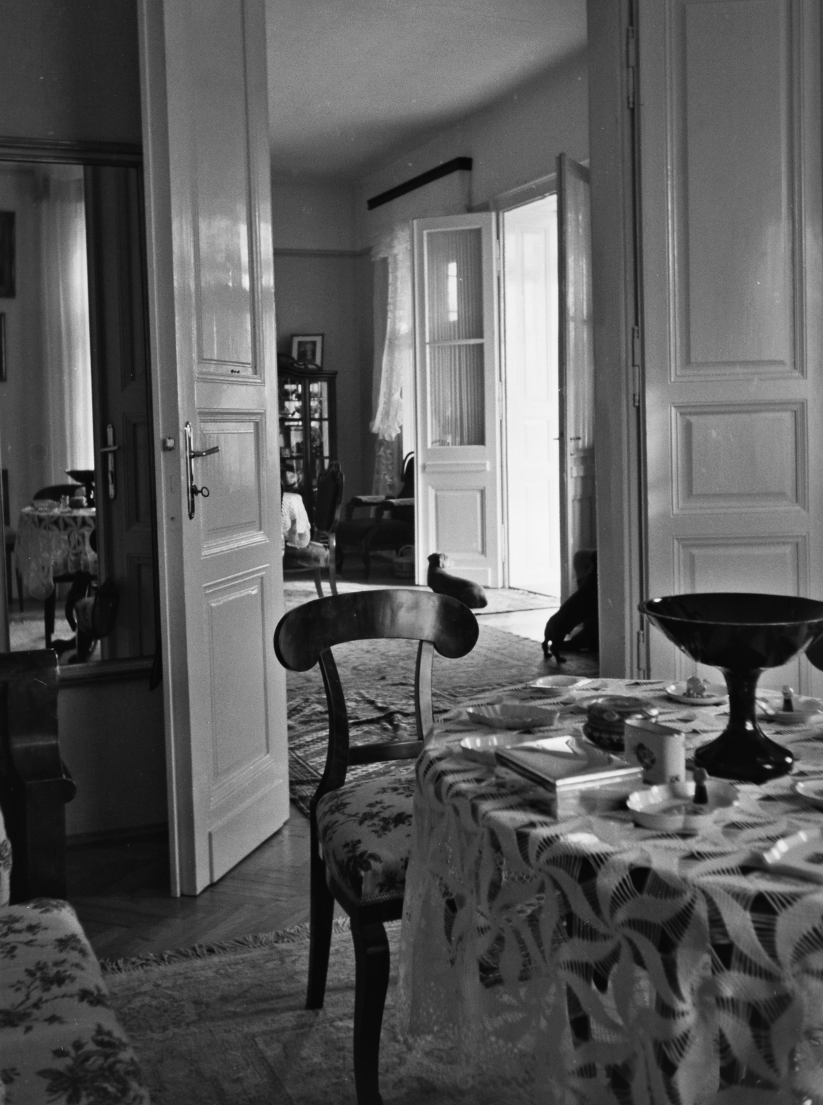 1943, Konok Tamás id, interior, Fortepan #43304