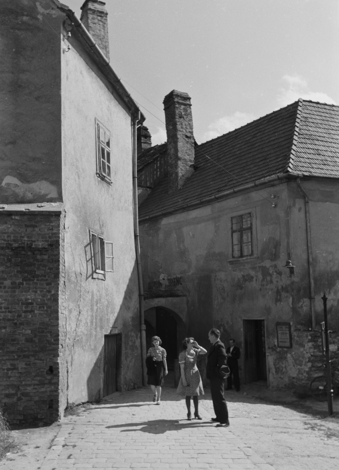 Magyarország, Sopron, Festő köz az Ikva patak felől nézve., 1943, Konok Tamás id, Fortepan #43429