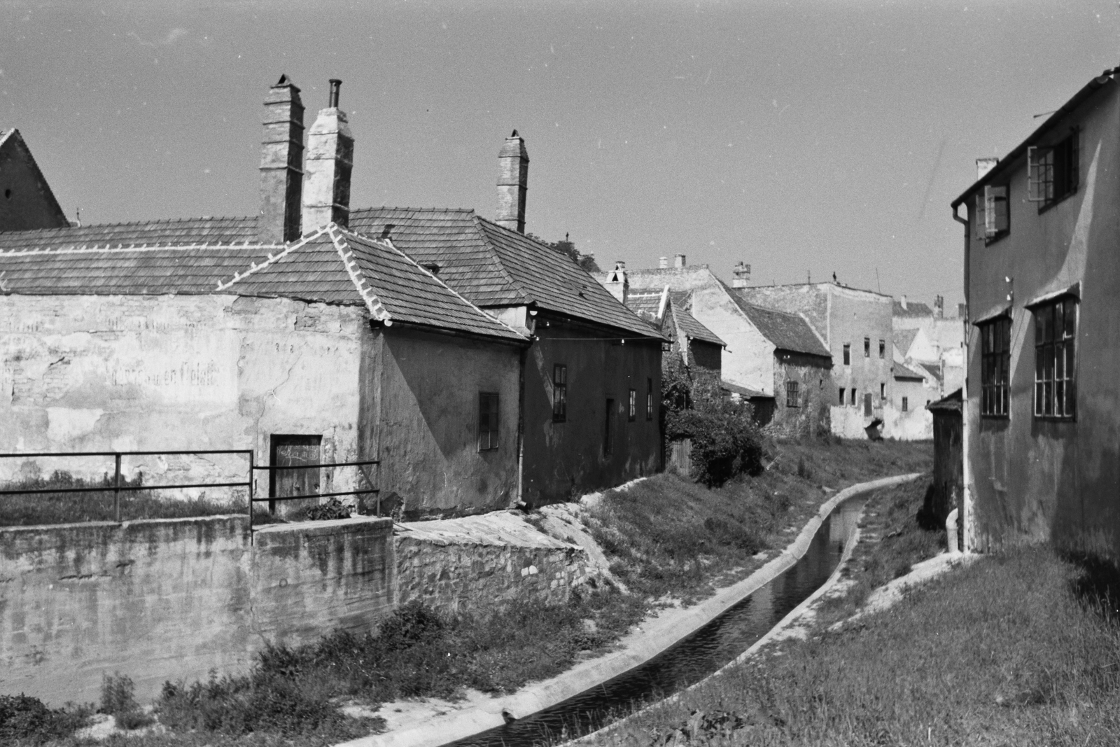 Magyarország, Sopron, Ikva patak a Festő köz felől nézve., 1943, Konok Tamás id, Fortepan #43431