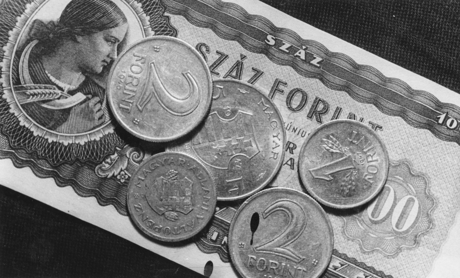 Magyarország, 1948, Konok Tamás id, pénz, érme, papírpénz, Fortepan #43602