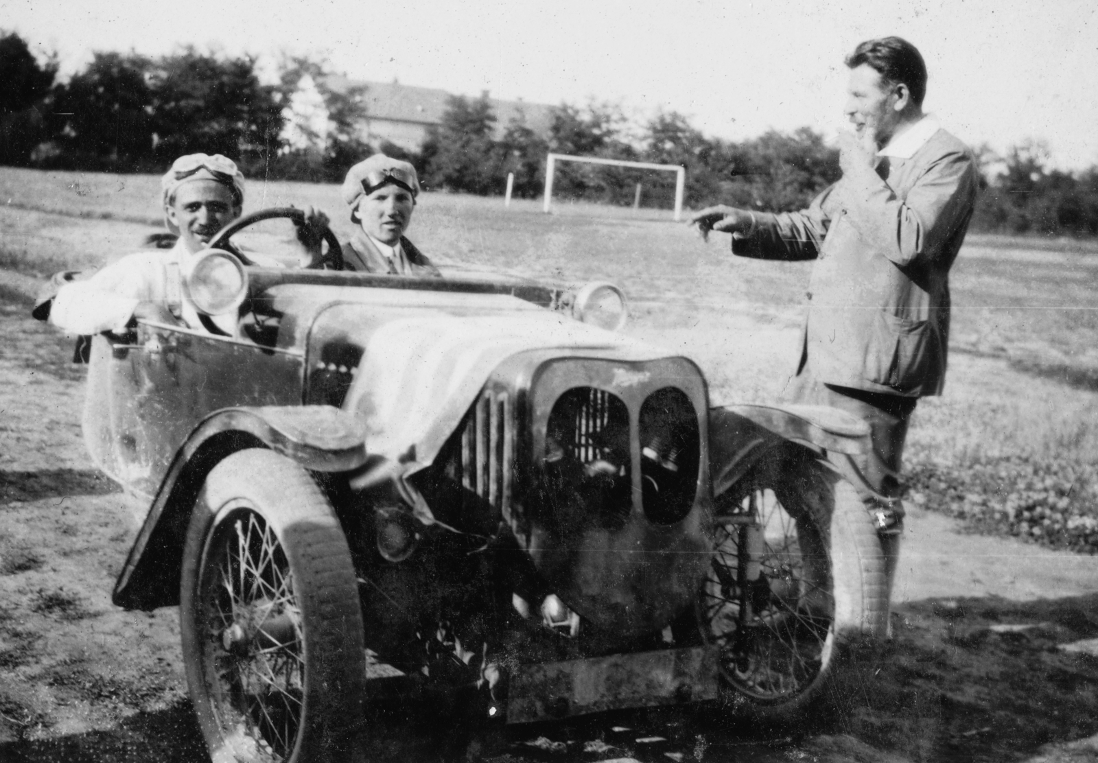 Magyarország, Somogymegyei Automobil Club csillagtúrája, Morgan cyclecar típusú motor-autó., 1930, Vojnich Pál, brit gyártmány, Morgan-márka, verseny, automobil, Fortepan #43820