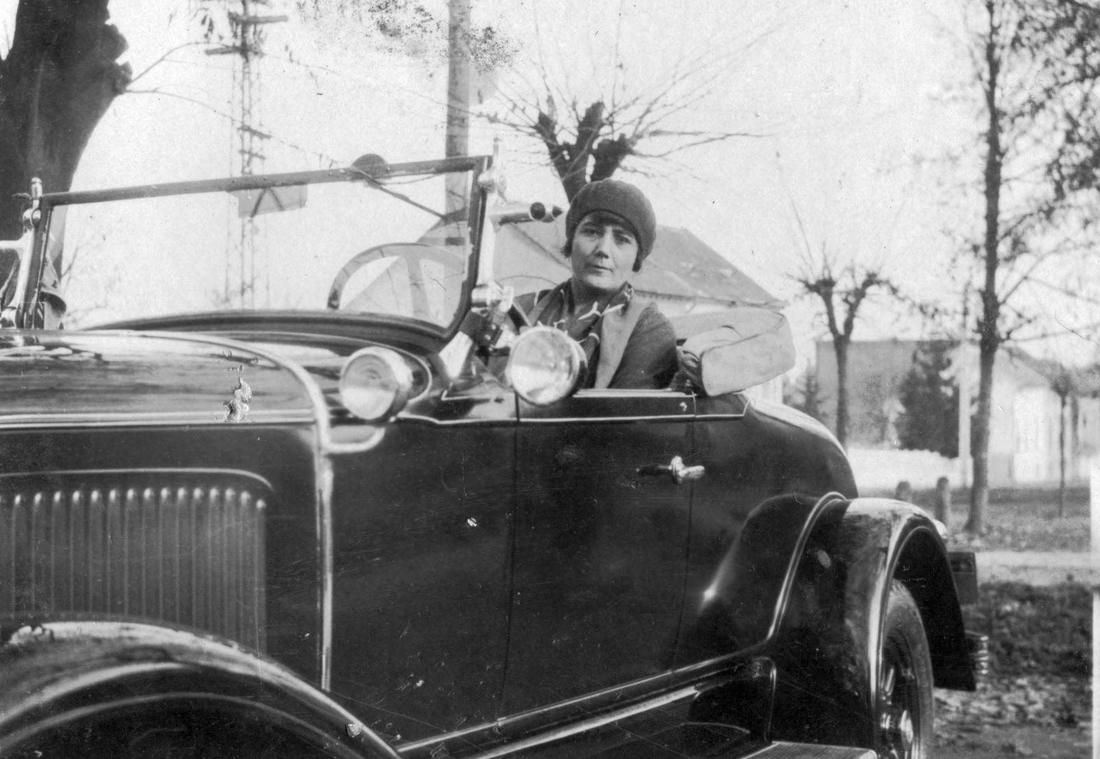 Chrysler Model 65 vagy 75 típusú személygépkocsi., 1930, Vojnich Pál, american brand, chauffeur, automobile, Chrysler-brand, girls'n'cars, Fortepan #43823