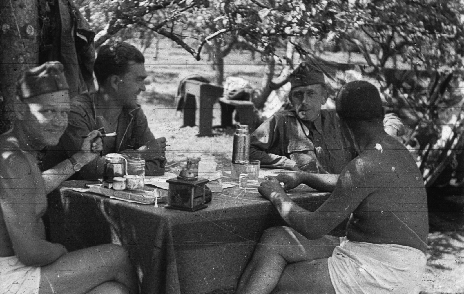 1942, Fortepan, eastern front, meal, second World War, Fortepan #44085