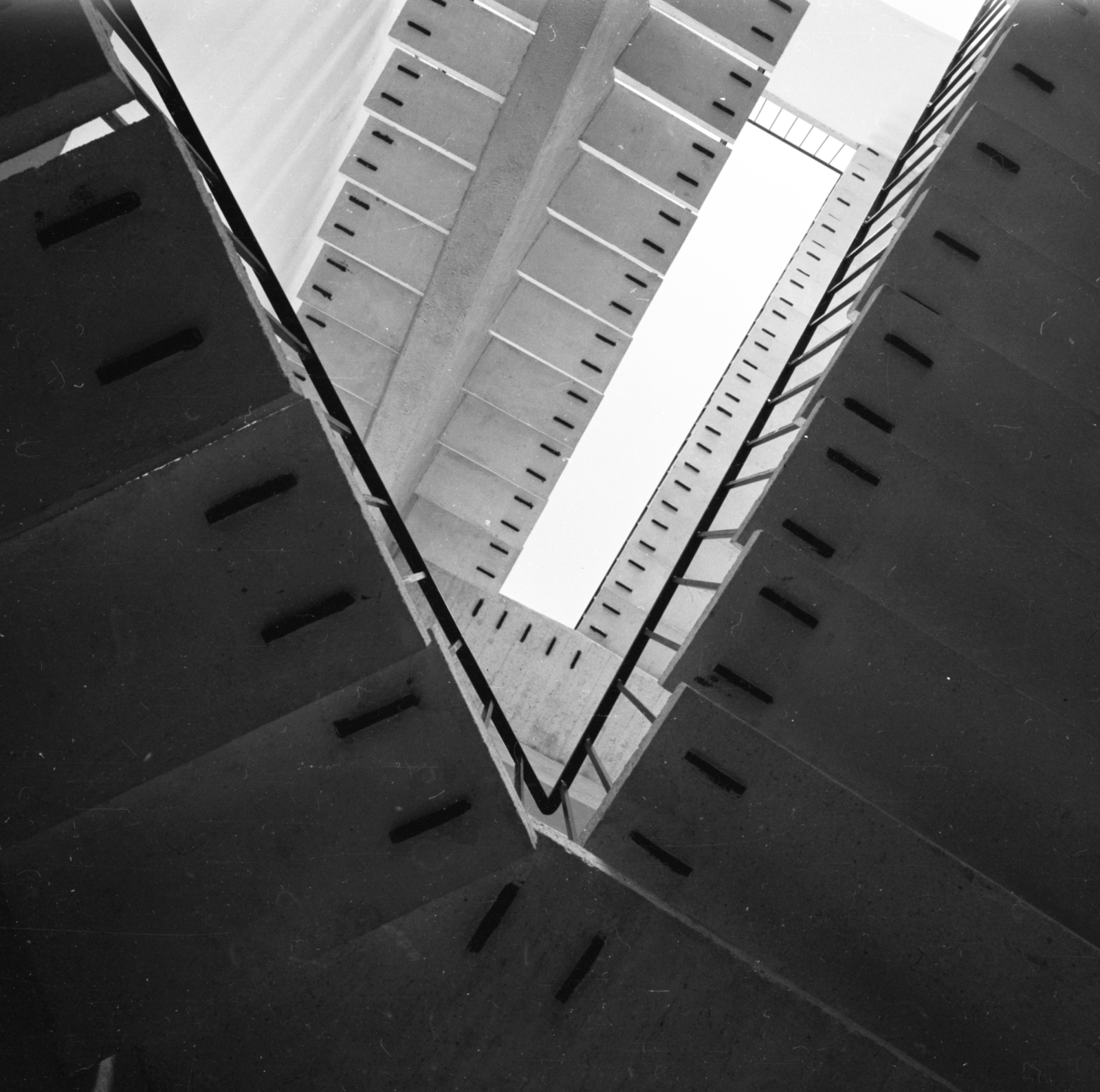1980, Fortepan, stairs, Fortepan #44194
