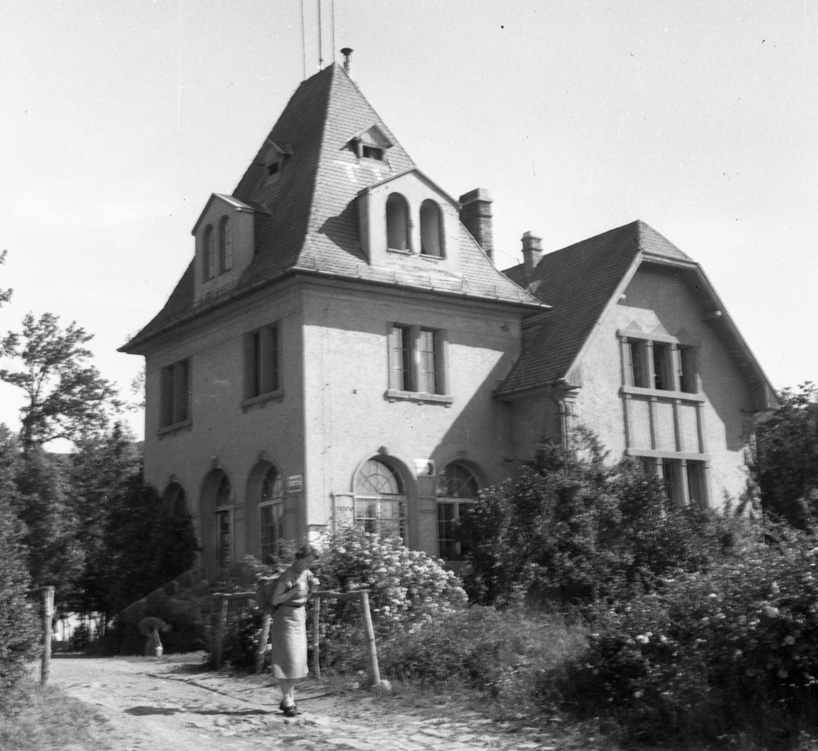 Hungary, Kóspallag, Kisinóci turistaház., 1952, Gyöngyi, Fortepan #44231