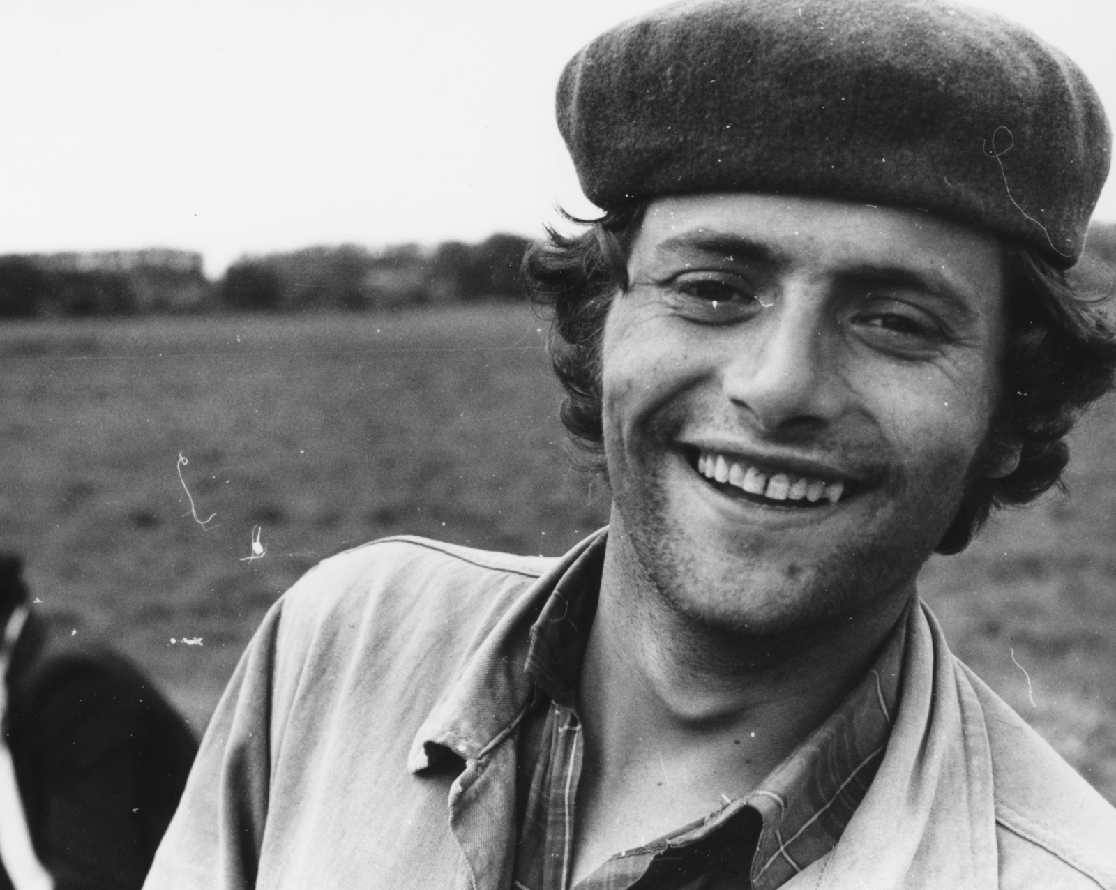 Hungary, a felvétel a Cséplő Gyuri című film forgatásakor készült., 1976, Schiffer Pál, Jávor István, filming, smile, Fortepan #44328