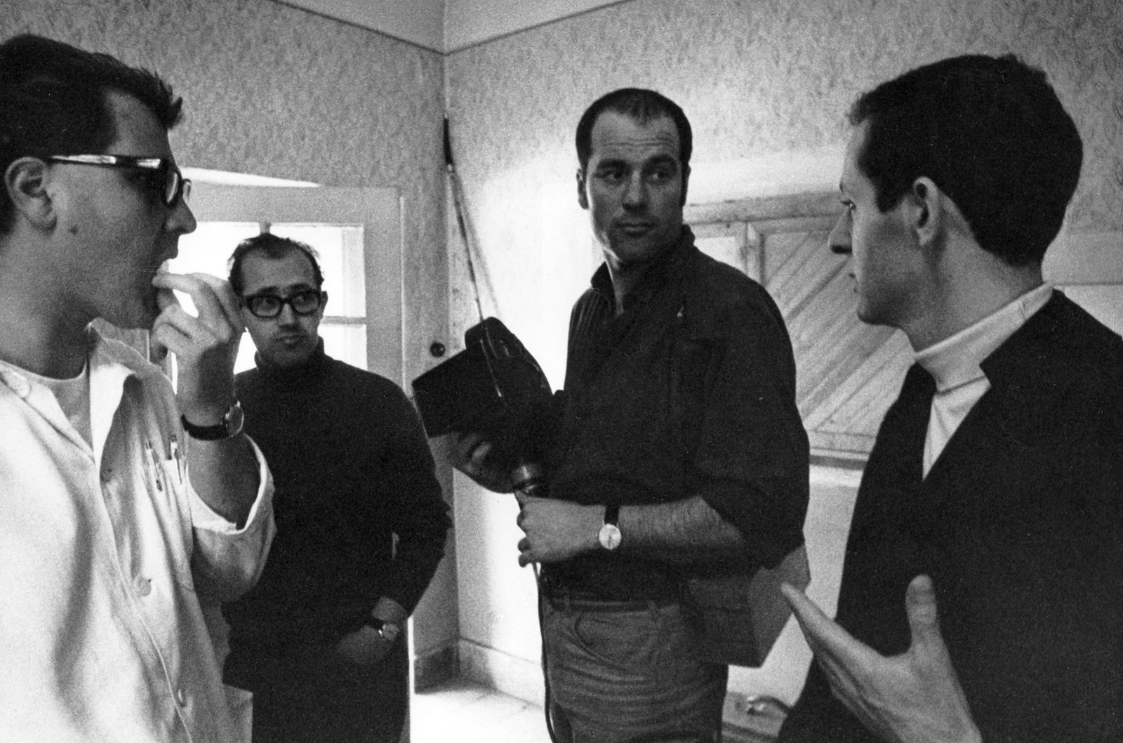 Hungary, a felvétel a Fekete vonat című film forgatásakor készült., 1970, Schiffer Pál, Andor Tamás, filming, movie camera, Fortepan #44352