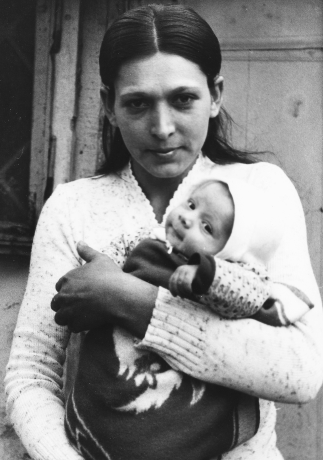 Hungary, a kép a Mit csinálnak a cigánygyerekek? című film forgatásakor készült., 1973, Schiffer Pál, Féner Tamás, filming, mother, Fortepan #44378