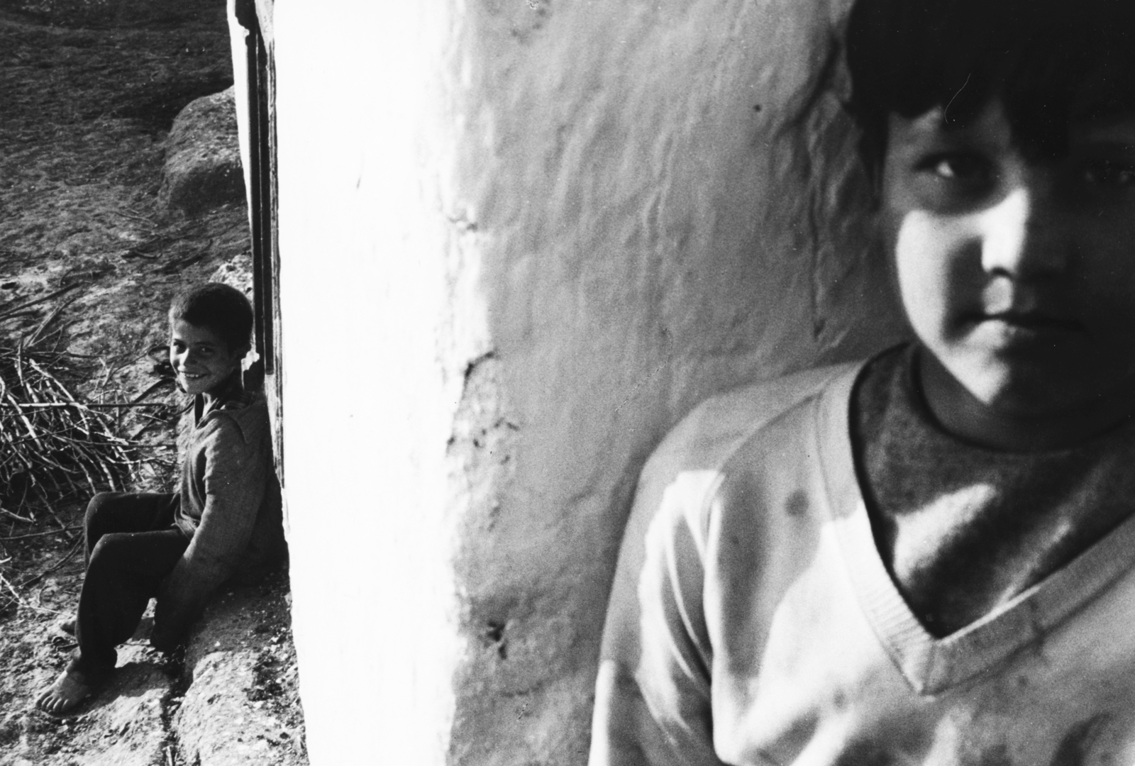 Hungary, a kép a Mit csinálnak a cigánygyerekek? című film forgatásakor készült., 1973, Schiffer Pál, Féner Tamás, filming, Fortepan #44379