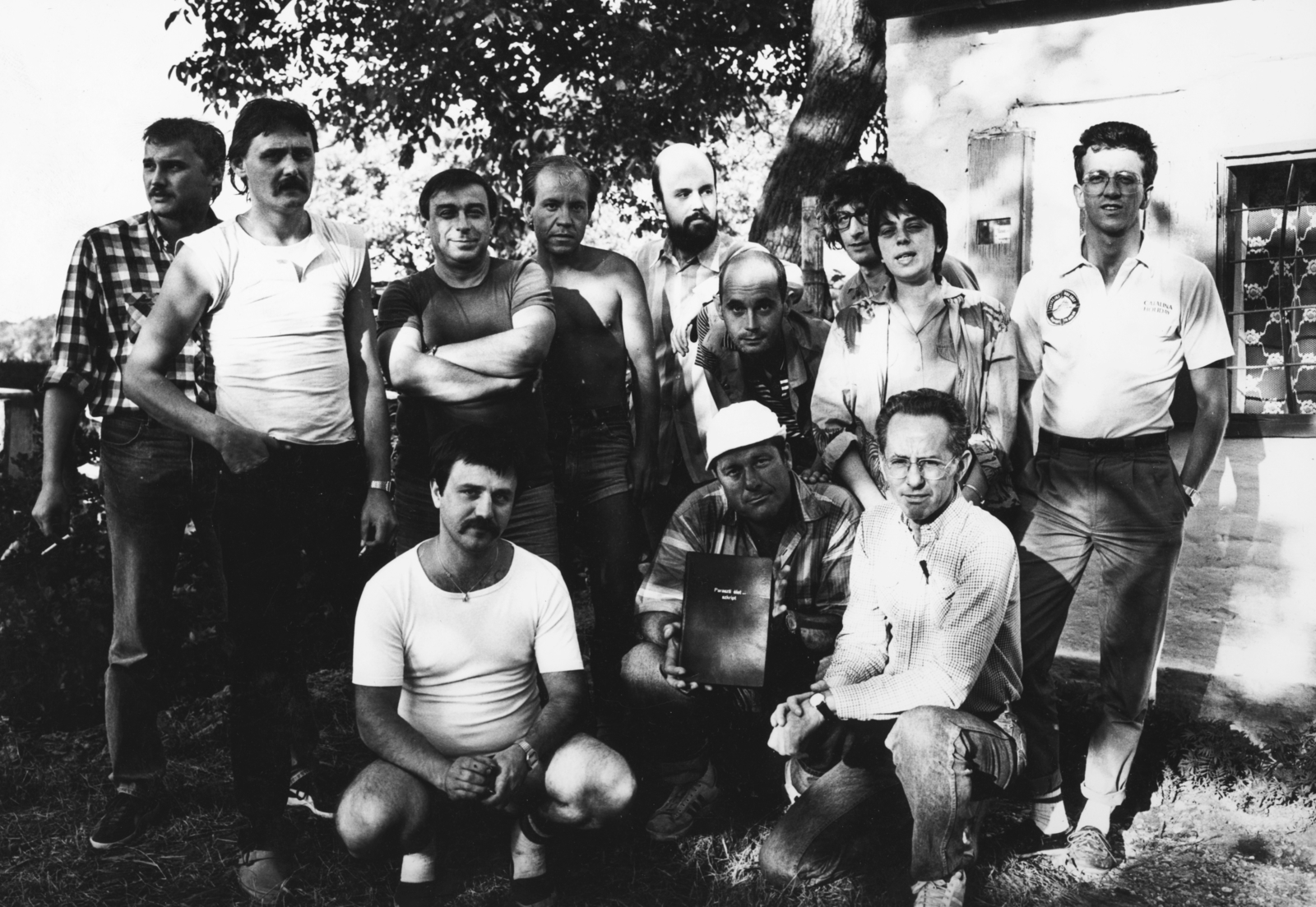 Hungary, a felvétel a Kovbojok című film forgatásakor készült., 1985, Schiffer Pál, filming, tableau, Fortepan #44430