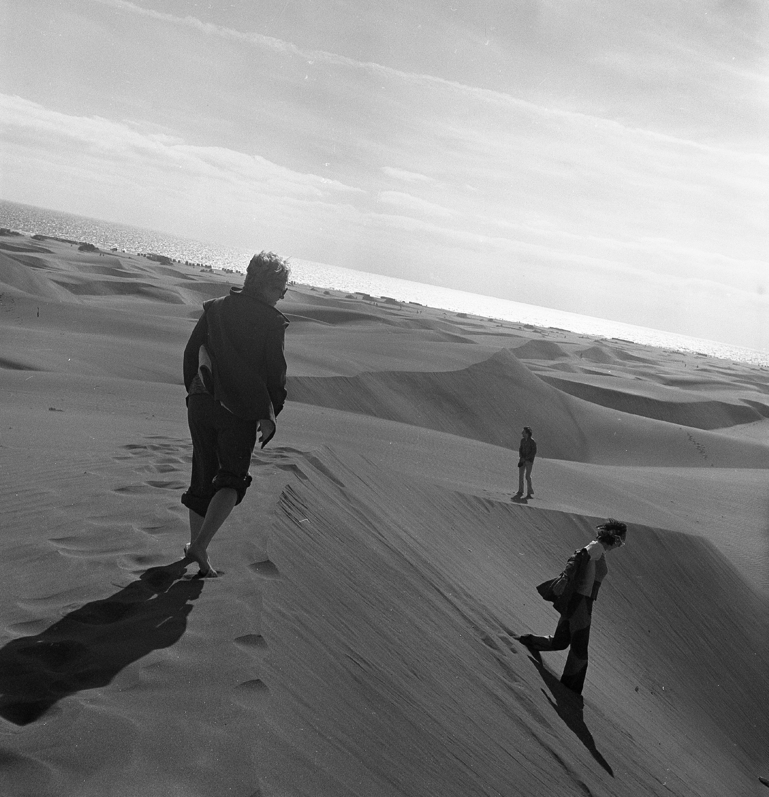 Spain, Maspalomas Dunes,Canary Islands, 1973, Schiffer Pál, desert, Fortepan #44709