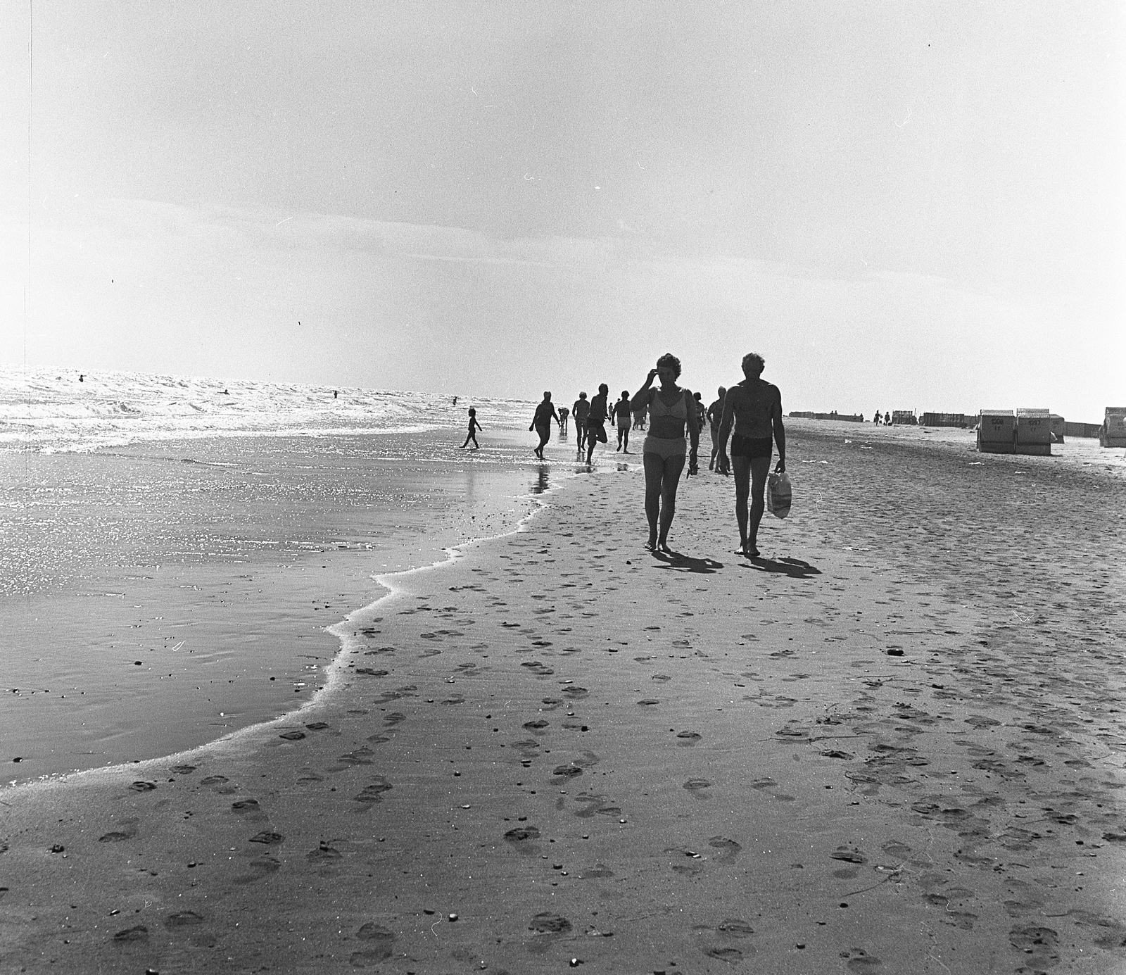 Spanyolország, Kanári-szigetek, tengerpart., 1973, Schiffer Pál, strand, tengerpart, Fortepan #44717