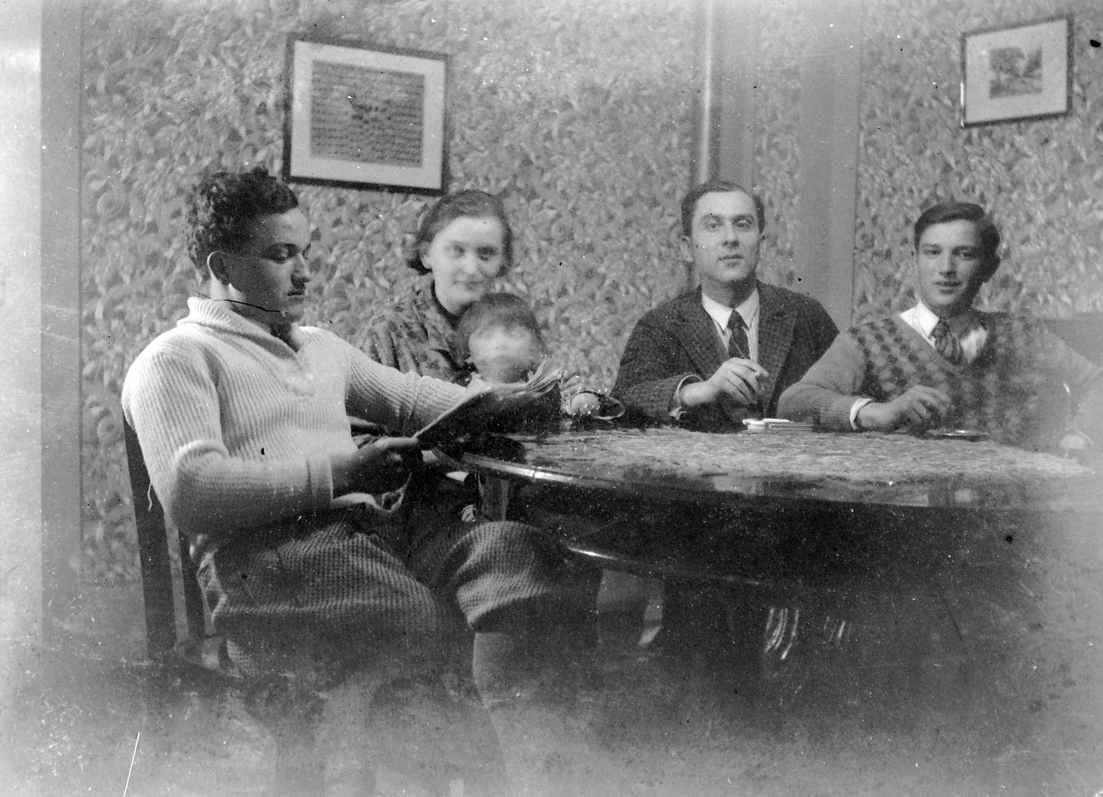 1940, Fortepan, smoking, Fortepan #4478
