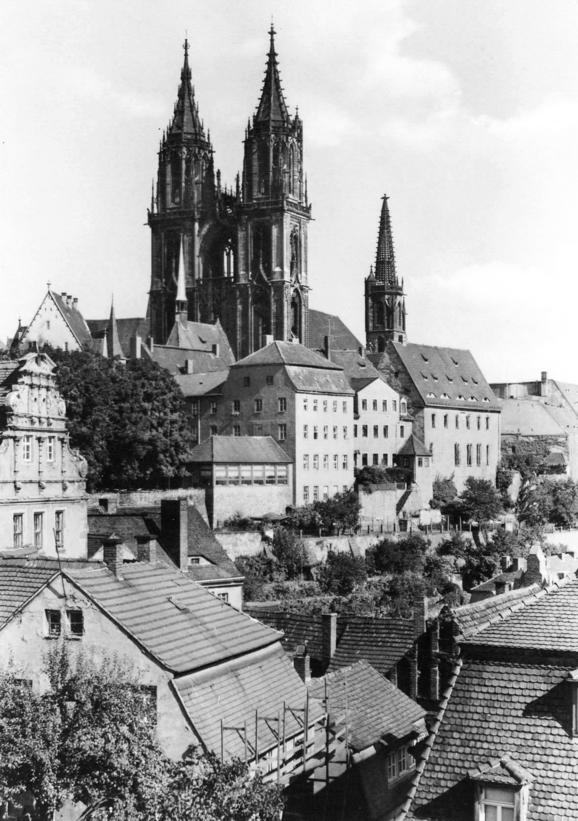 Germany, Meissen, Dóm., 1939, Máté Zsuzsanna, church, gothic, Cathedral, Fortepan #44896