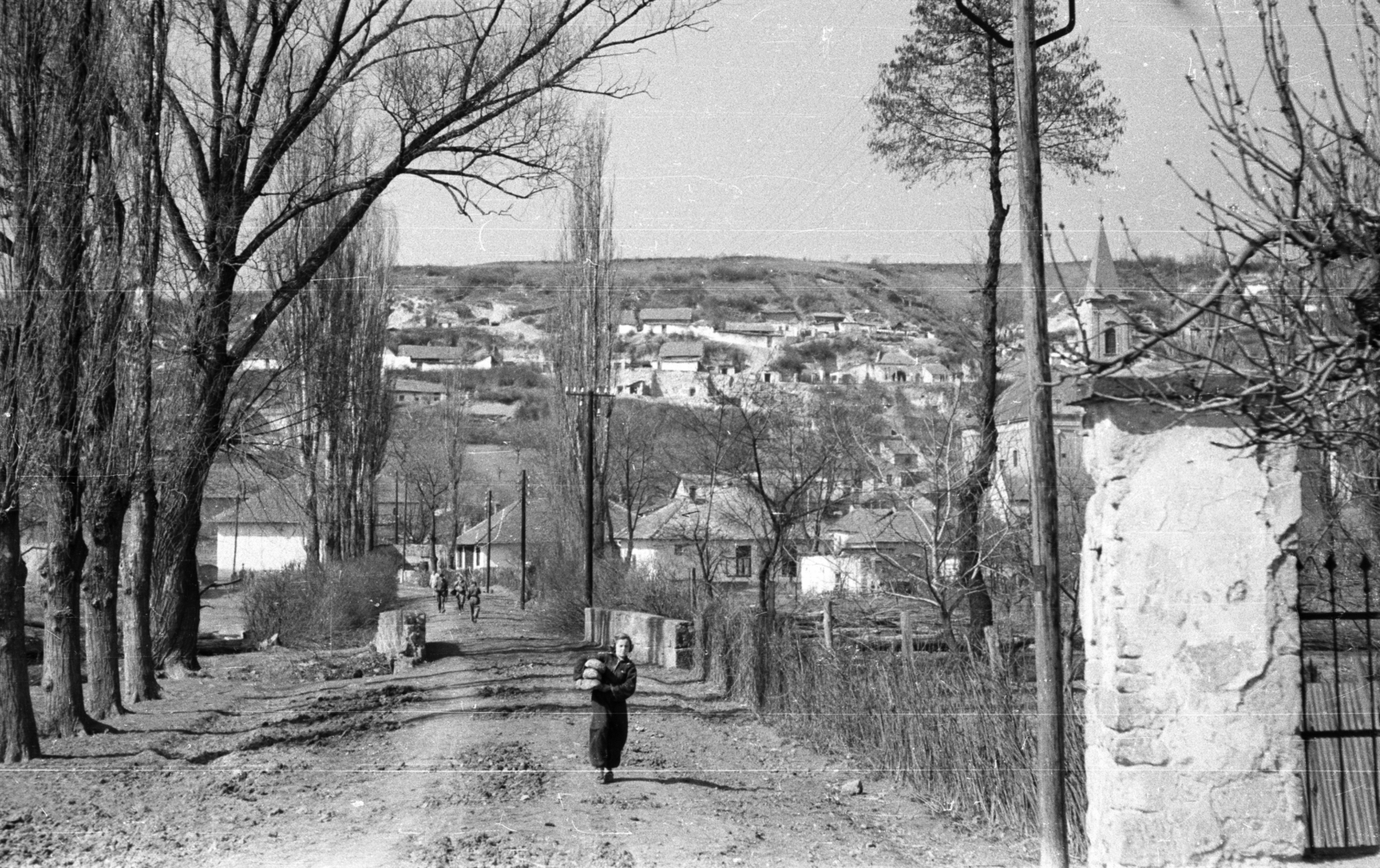 Magyarország, Tibolddaróc, Dózsa György út a Kácsi út felől nézve., 1959, Mészáros Zoltán, utcakép, életkép, látkép, Fortepan #44990