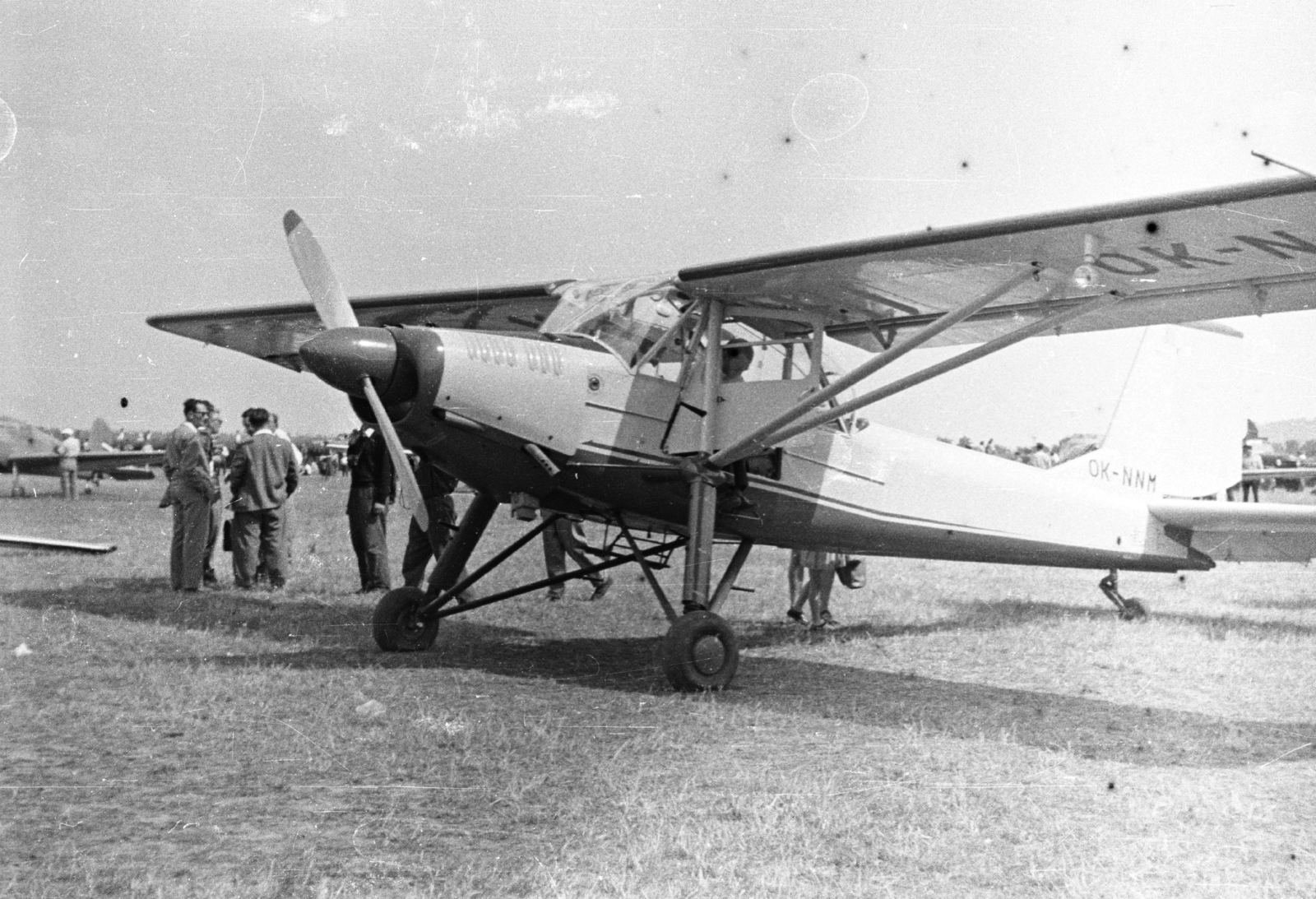 Hungary, Budaörs Airport, Budapest XI., Let L-60-as Brigadyr típusú repülőgép., 1959, Mészáros Zoltán, transport, Czechoslovak brand, airplane, airport, Budapest, Fortepan #45023