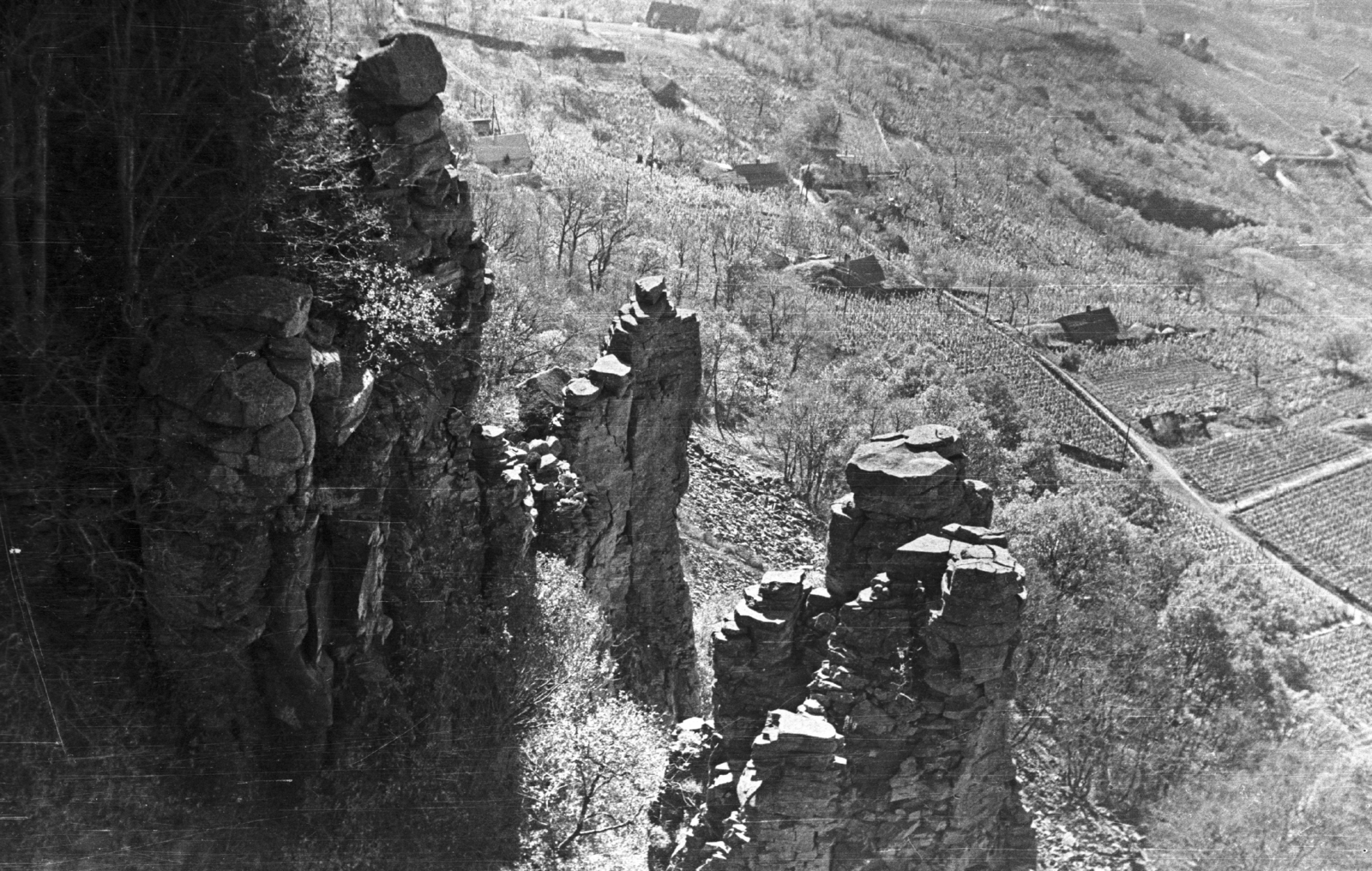 Hungary,Lake Balaton, Badacsonytomaj, bazalt-orgonák., 1959, Mészáros Zoltán, view, Fortepan #45124