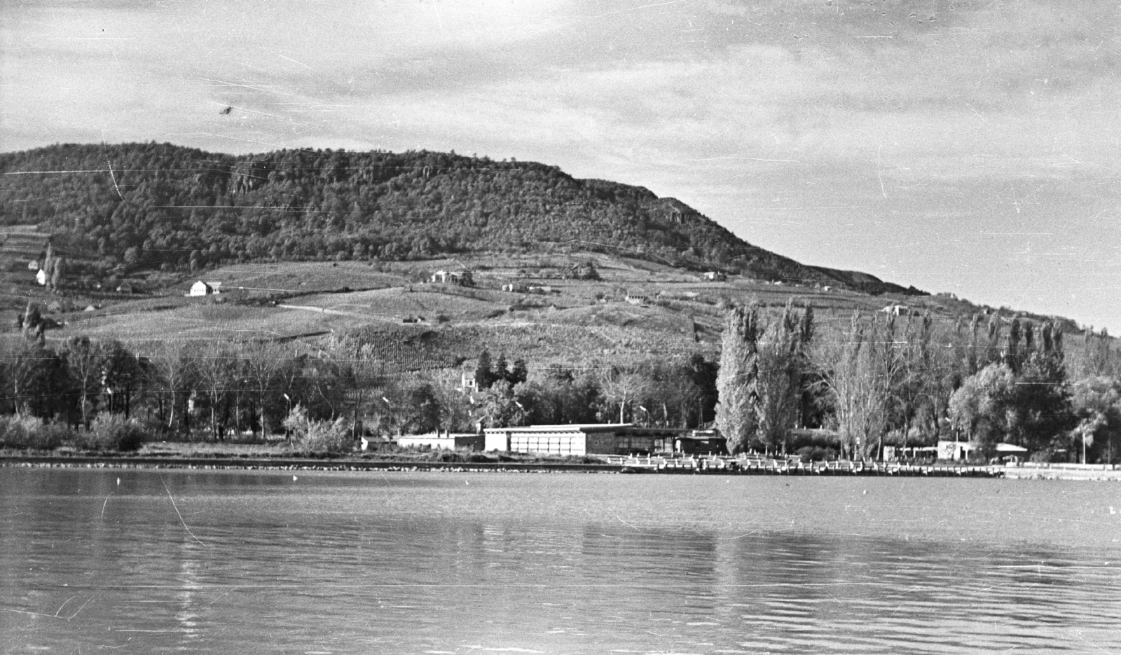 Hungary,Lake Balaton, Badacsonytomaj, 1959, Mészáros Zoltán, landscape, port, Fortepan #45127