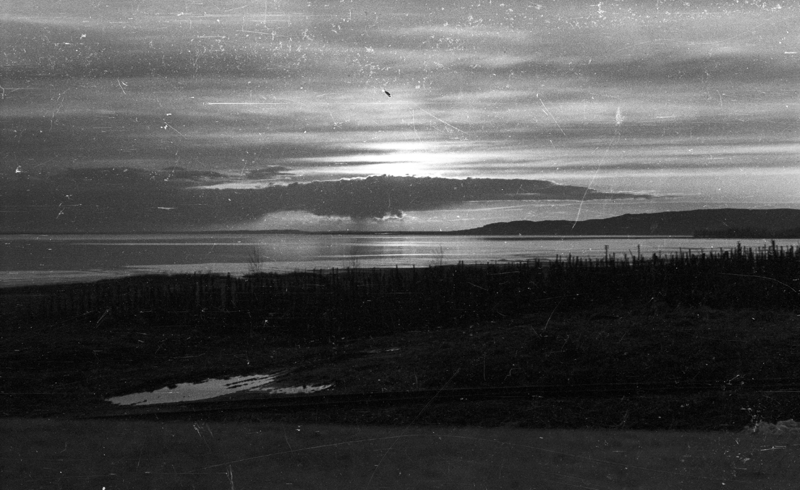 Magyarország,Balaton, Balatoni panoráma Badacsony felől nyugat felé nézve., 1960, Mészáros Zoltán, látkép, Fortepan #45161