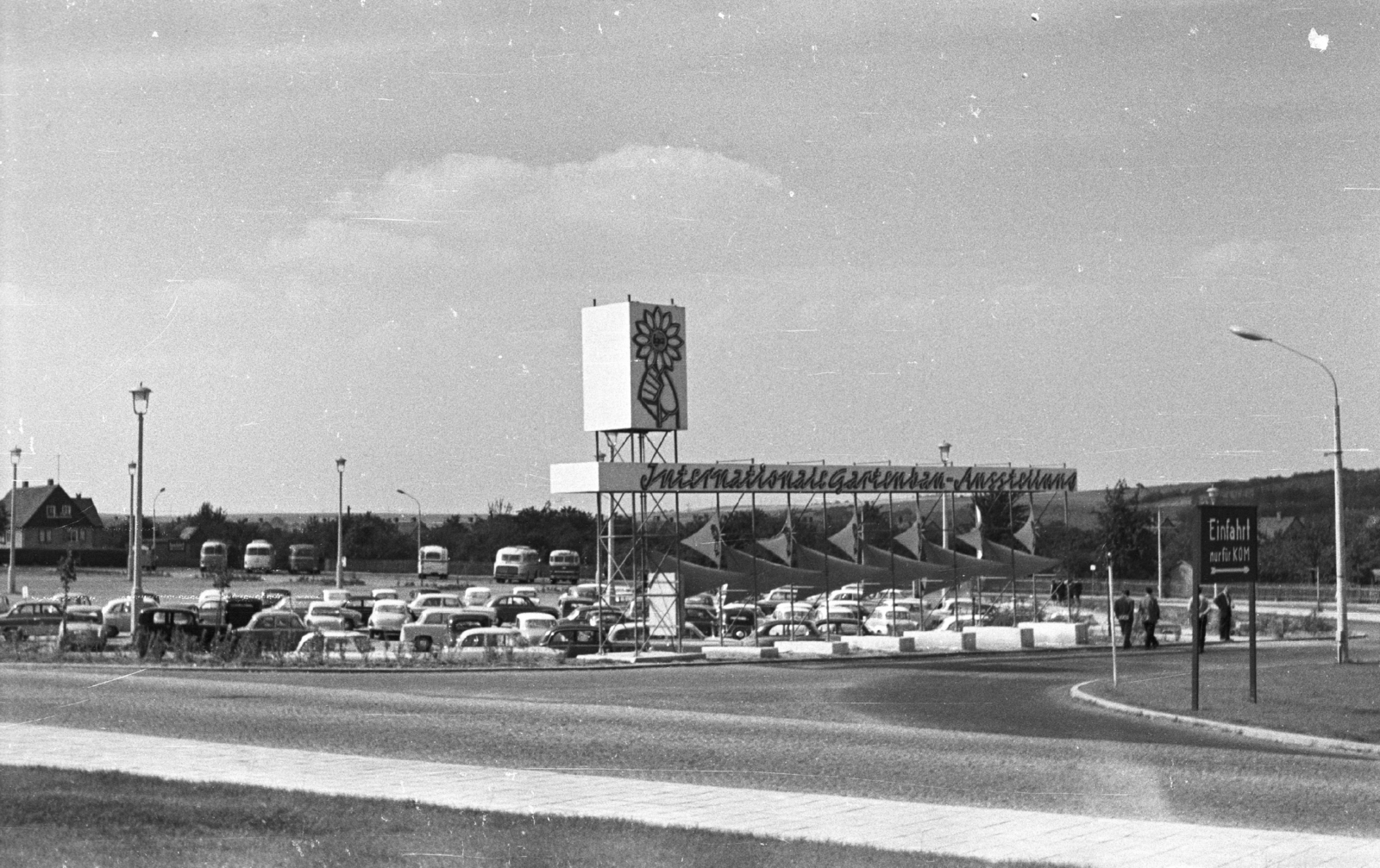 Germany, Erfurt, EGA-Park, Nemzetközi Kertészeti Kiállítás parkolója., 1961, Mészáros Zoltán, GDR, Fortepan #45223
