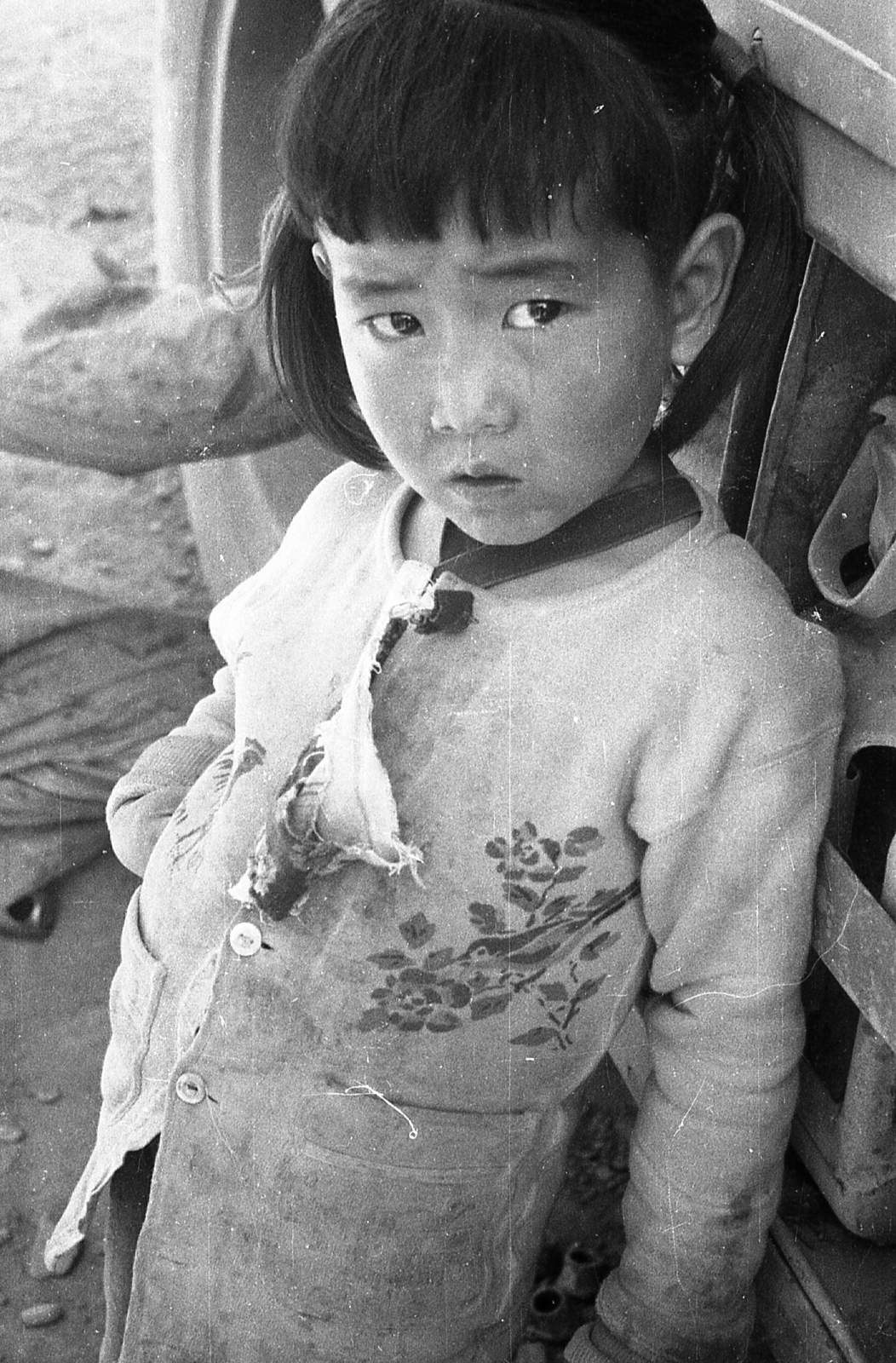 China, 1959, Kina, portrait, kid, girl, Fortepan #45707