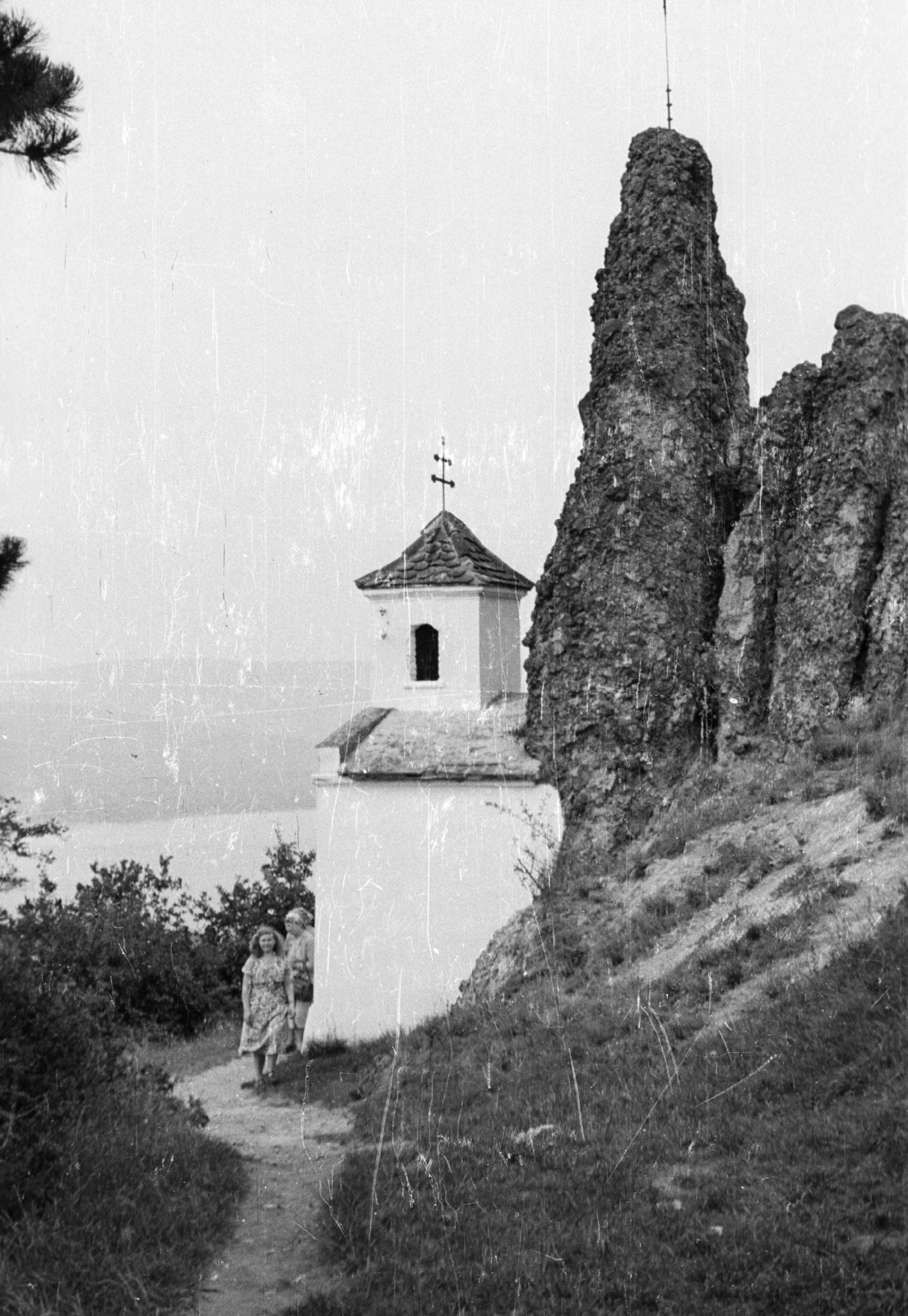 Hungary, Visegrád, Kálvária kápolna., 1954, Krasznai Gyula, chapel, Fortepan #45825