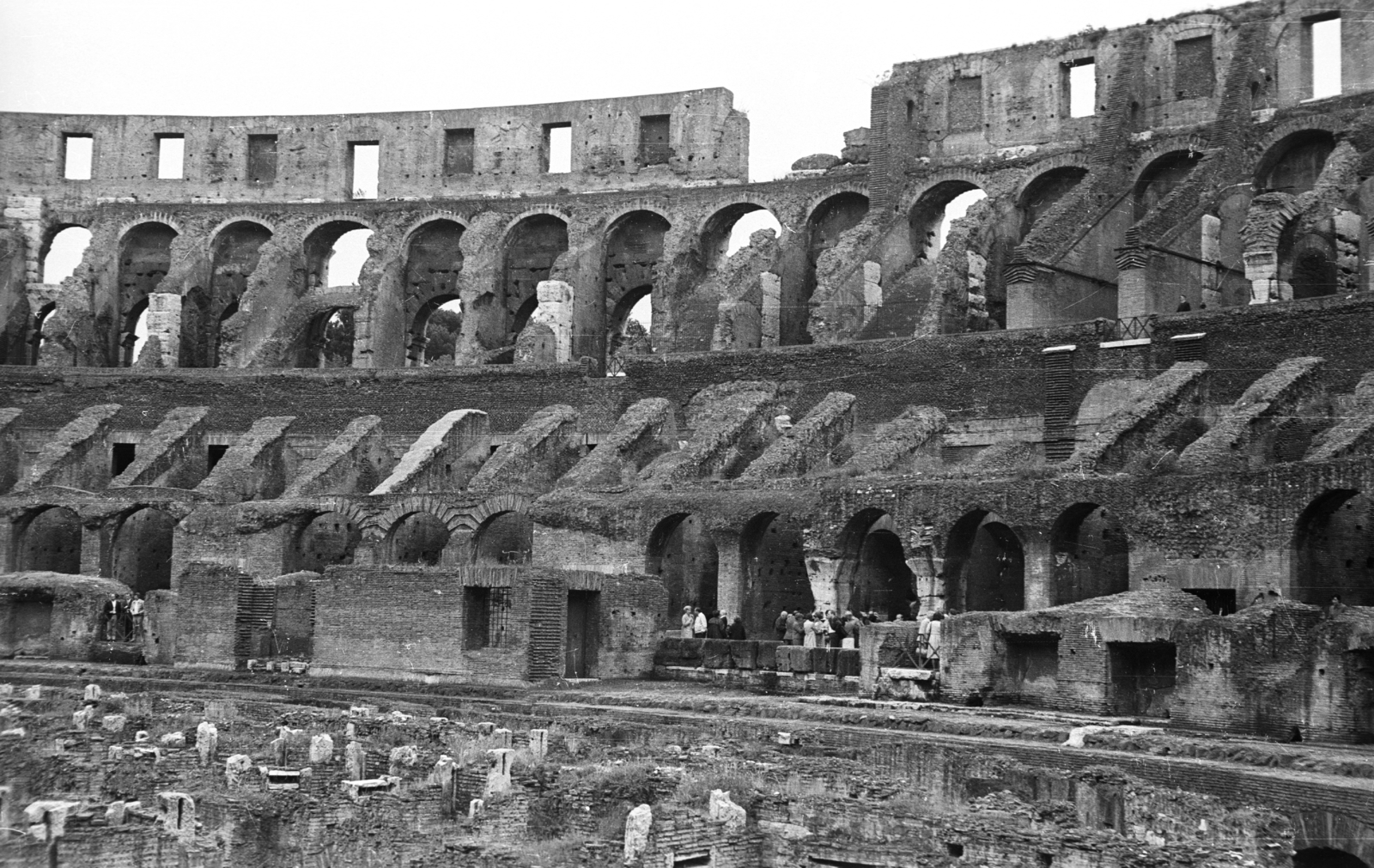 Olaszország, Róma, Colosseum., 1971, Krasznai Gyula, antik kultúra, amfiteátrum, Fortepan #45991