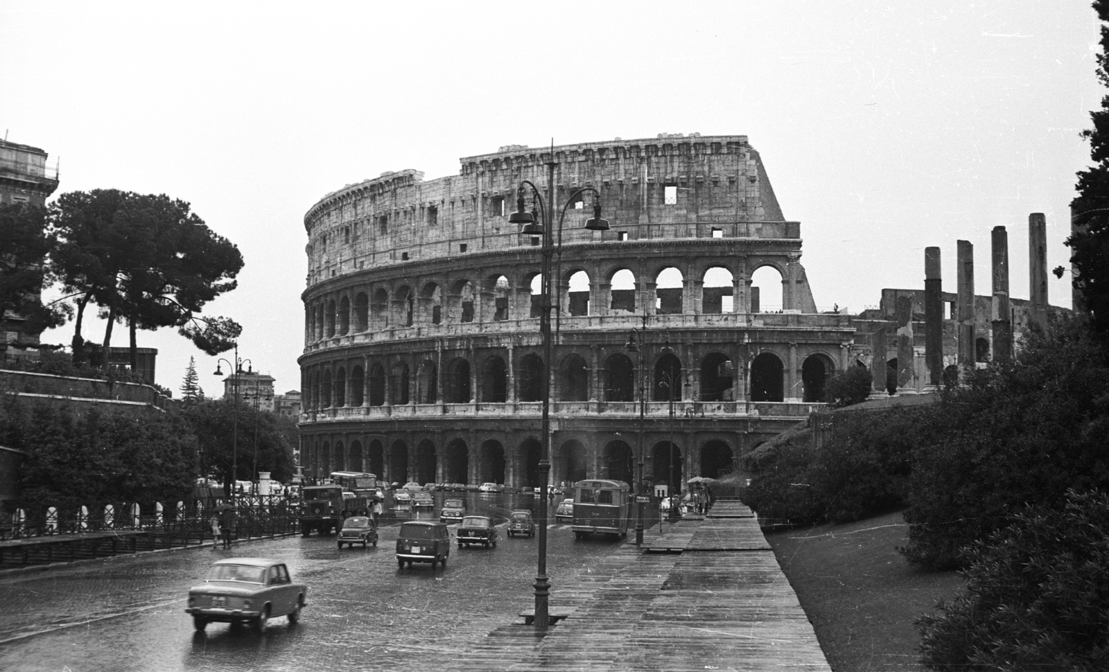 Olaszország, Róma, Colosseum., 1971, Krasznai Gyula, antik kultúra, amfiteátrum, Fortepan #46000