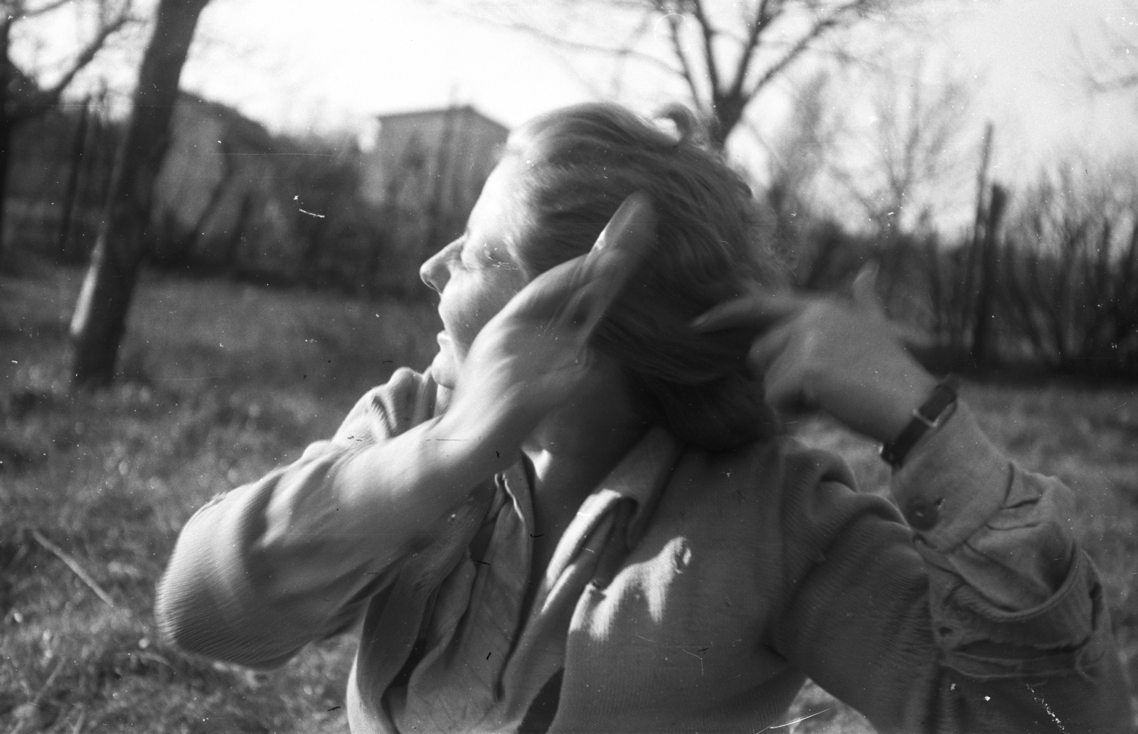 1956, Lencse Zoltán, combing, woman, Fortepan #46038