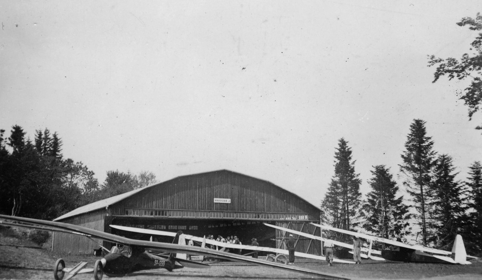 1939, Vojnich Pál, hangar, airport, sailplane, W.W.S.-brand, Fortepan #46249