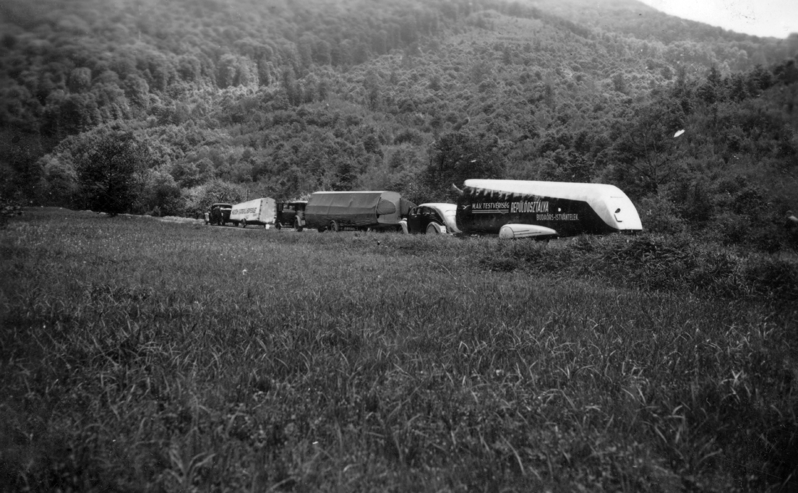 Ukraine, lengyelországi versenyre tartó magyar vitorlázórepülők konvoja., 1939, Vojnich Pál, flying, sailplane, Fortepan #46265