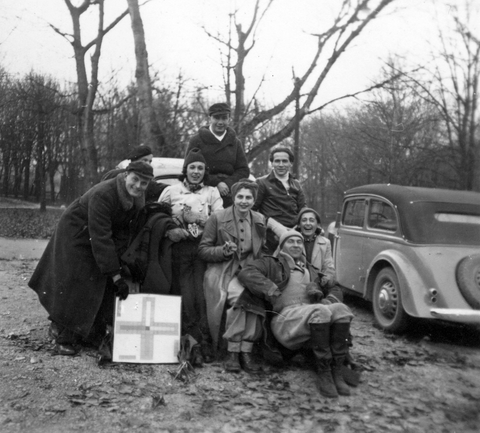 1939, Vojnich Pál, tableau, automobile, Fortepan #46289