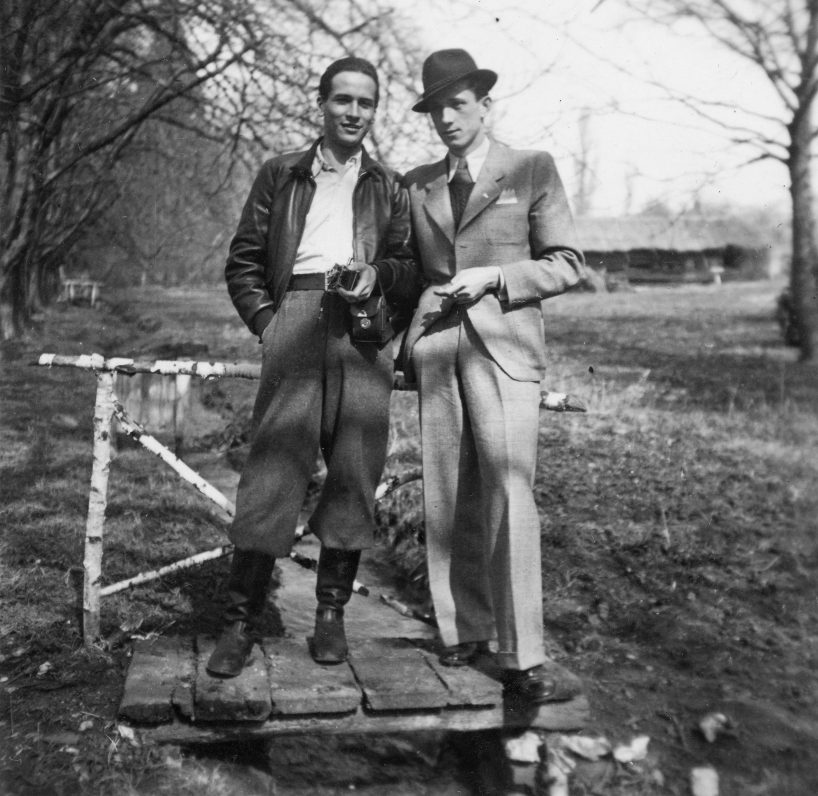 1940, Vojnich Pál, camera, double portrait, Welta-brand, Fortepan #46301