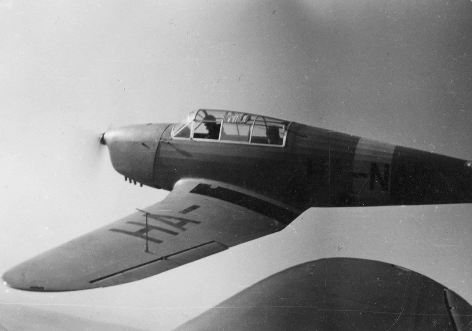 Hungary, Jancsó-Szegedy M-24 típusú repülőgépek köteléke., 1941, Vojnich Pál, transport, Hungarian brand, airplane, Royal Hungarian Air Force, Szegedy-brand, Fortepan #46407