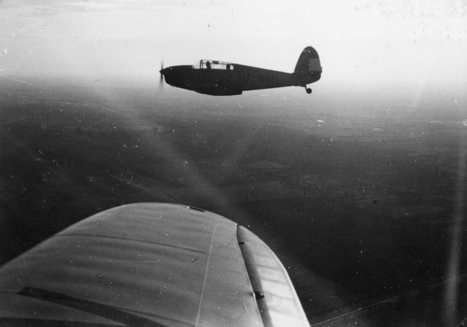 Hungary, Jancsó-Szegedy M-24 típusú repülőgépek köteléke., 1941, Vojnich Pál, transport, Hungarian brand, airplane, Royal Hungarian Air Force, Szegedy-brand, Fortepan #46409