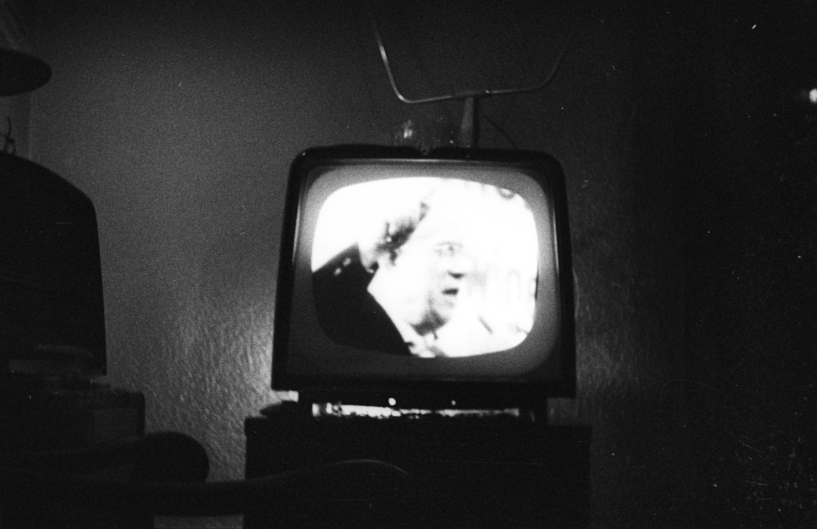 1964, Mészáros Zoltán, televízió, Orion AT 505 Duna, képernyőfotó, antenna, Fortepan #46509