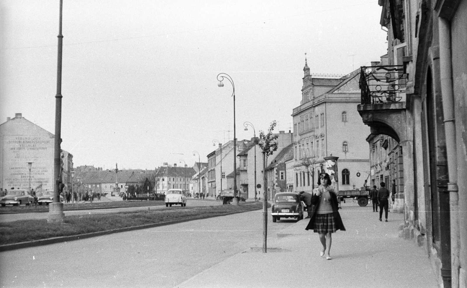 Hungary, Sopron, Várkerület (Lenin körút), jobbra az Árpád utca torkolata., 1963, Mészáros Zoltán, Fortepan #46531