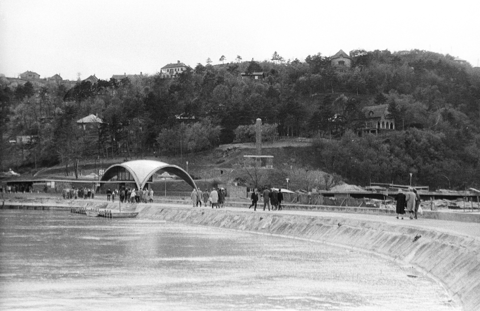 Hungary,Lake Balaton, Tihany, kikötő., 1966, Mészáros Zoltán, port, Fortepan #46561