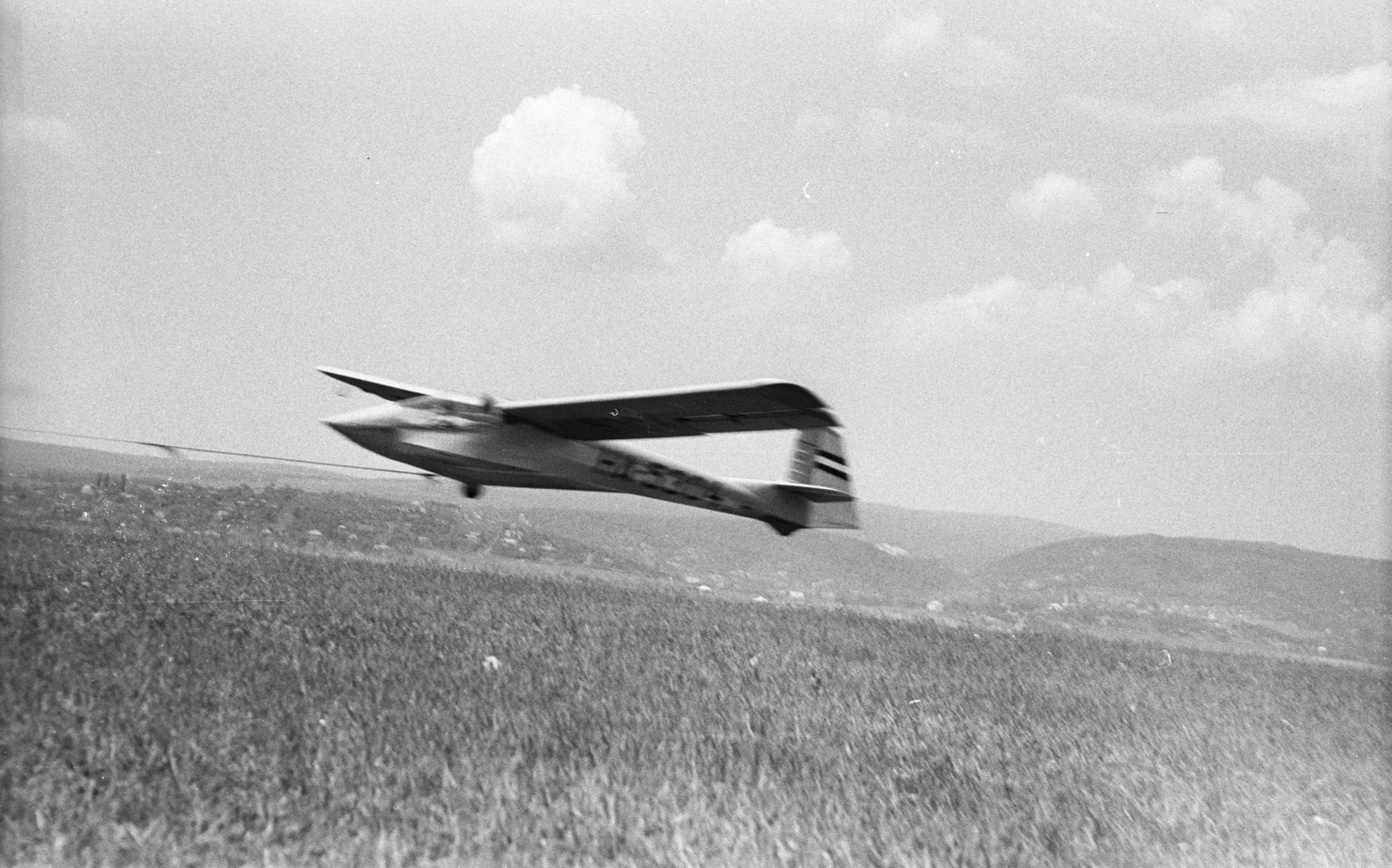 Hungary, Hármashatárhegy Airport, Budapest II., Rubik R-26S Góbé típusú vitorlázó repülőgép., 1966, Mészáros Zoltán, Budapest, Fortepan #46571