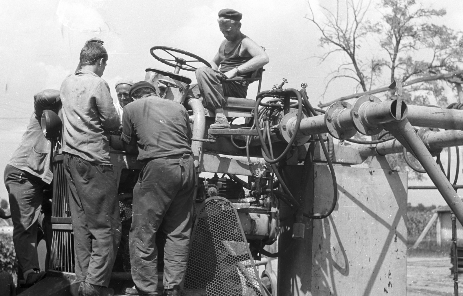 1966, Mészáros Zoltán, working clothes, worker, work, Fortepan #46588