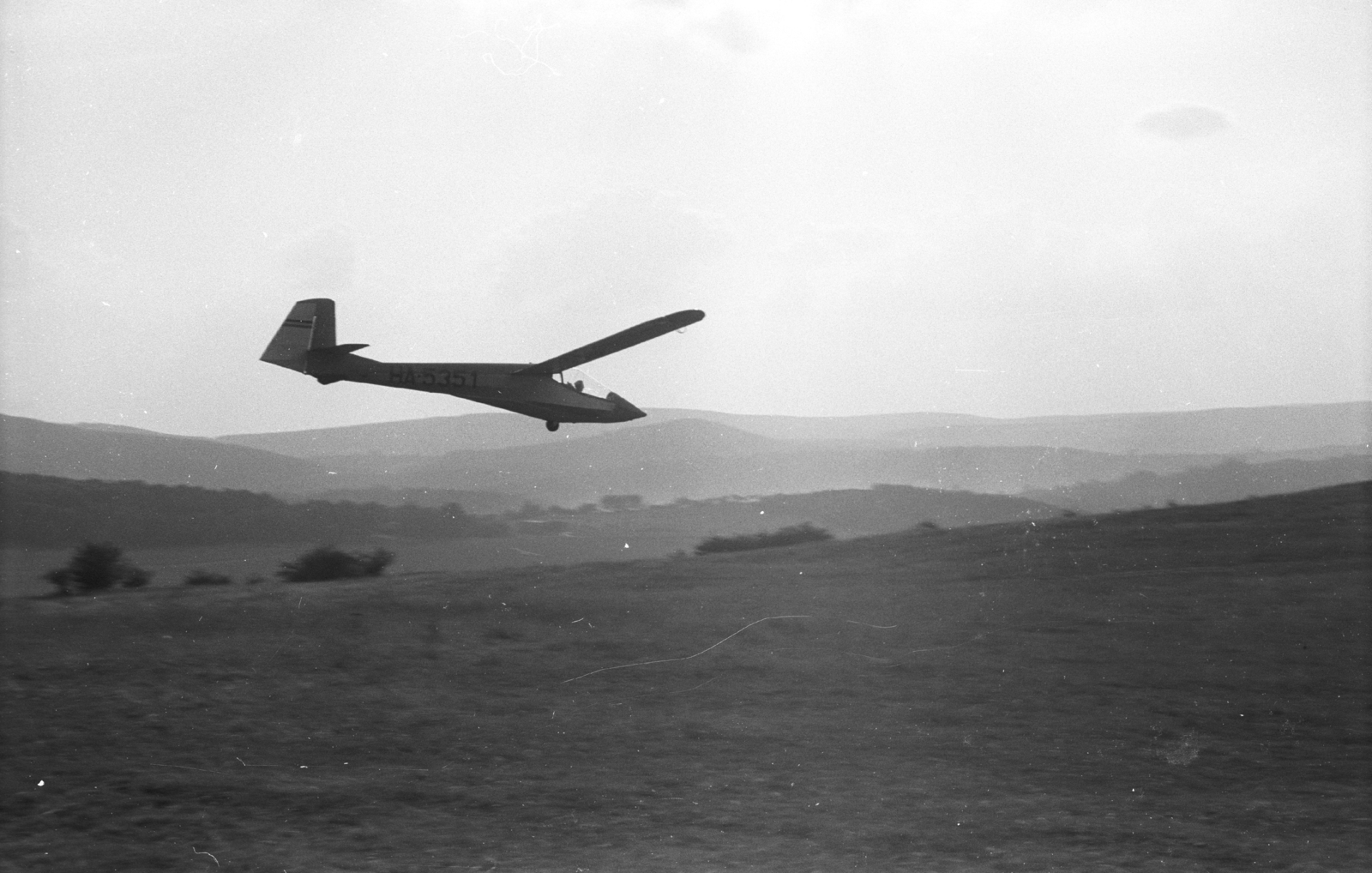 Hungary, Hármashatárhegy Airport, Budapest II., Rubik R-26S Góbé vitorlázó repülőgép., 1966, Mészáros Zoltán, Hungarian brand, airplane, airport, sailplane, Budapest, Fortepan #46613