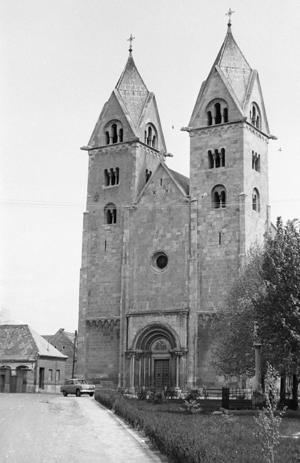 Hungary, Lébény, Szent Jakab templom., 1967, Mészáros Zoltán, Fortepan #46634