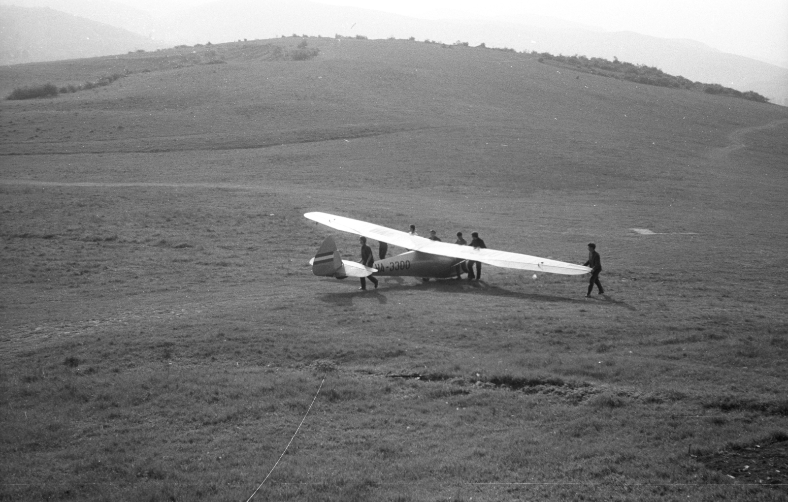 Hungary, Hármashatárhegy Airport, Budapest II., Rubik D-Pilis vitorlázó repülőgép., 1967, Mészáros Zoltán, Budapest, Fortepan #46647