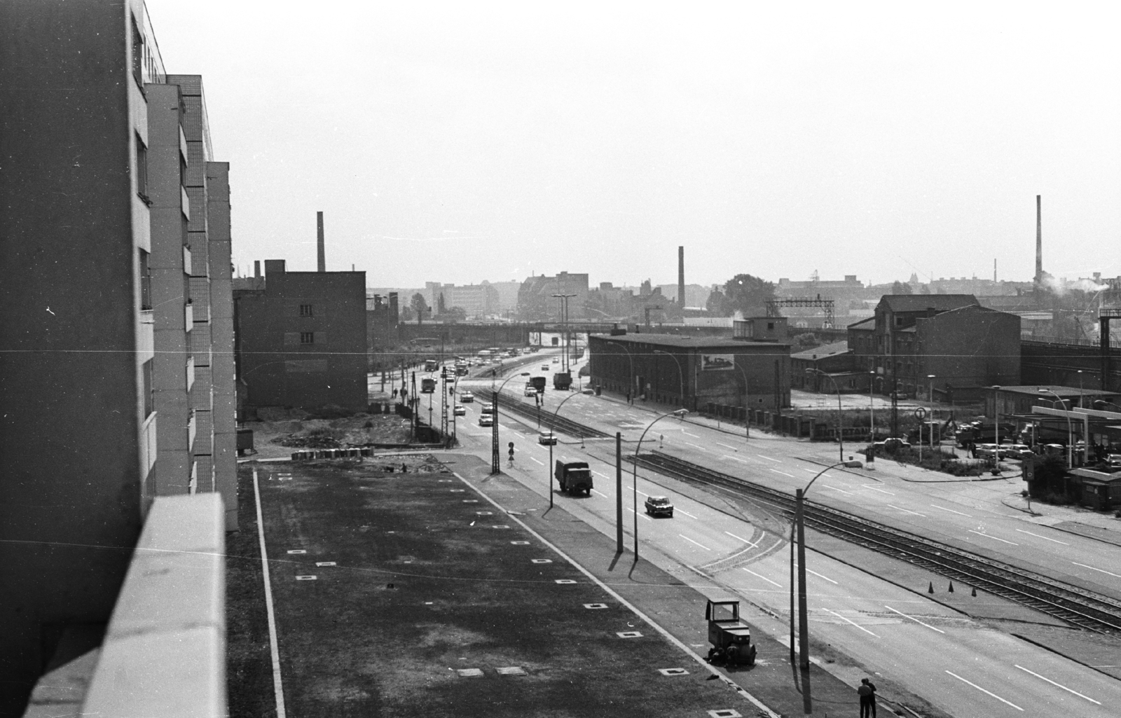 Németország, Berlin, Holzmarktstrasse a Lichtenberger Strasse felé nézve., 1970, Mészáros Zoltán, NDK, Kelet-Berlin, Fortepan #46728