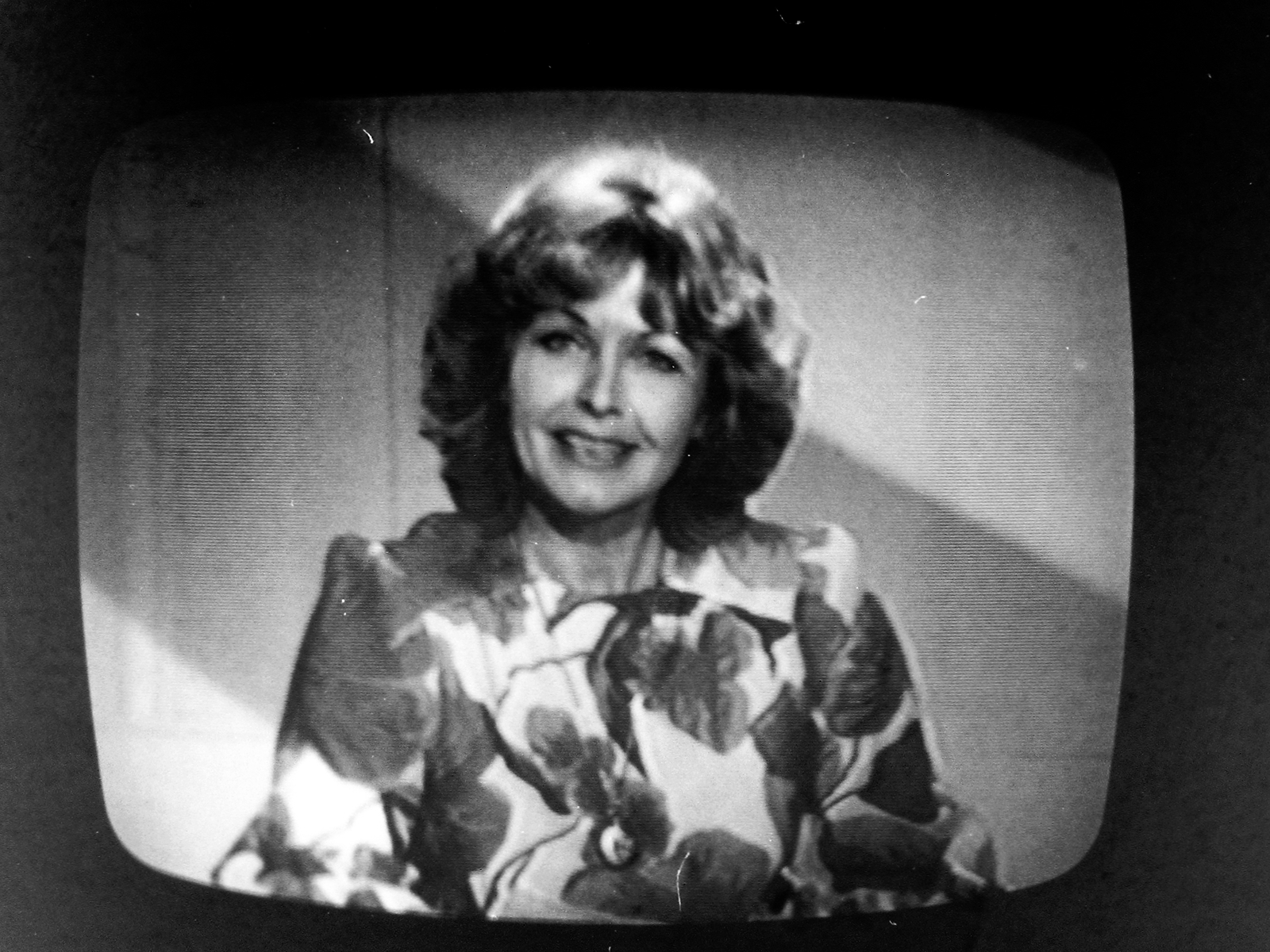 Hungary, Takács Marika Tv bemondónő., 1976, Fortepan, celebrity, TV, screen, announcer, screenshot, Fortepan #4881