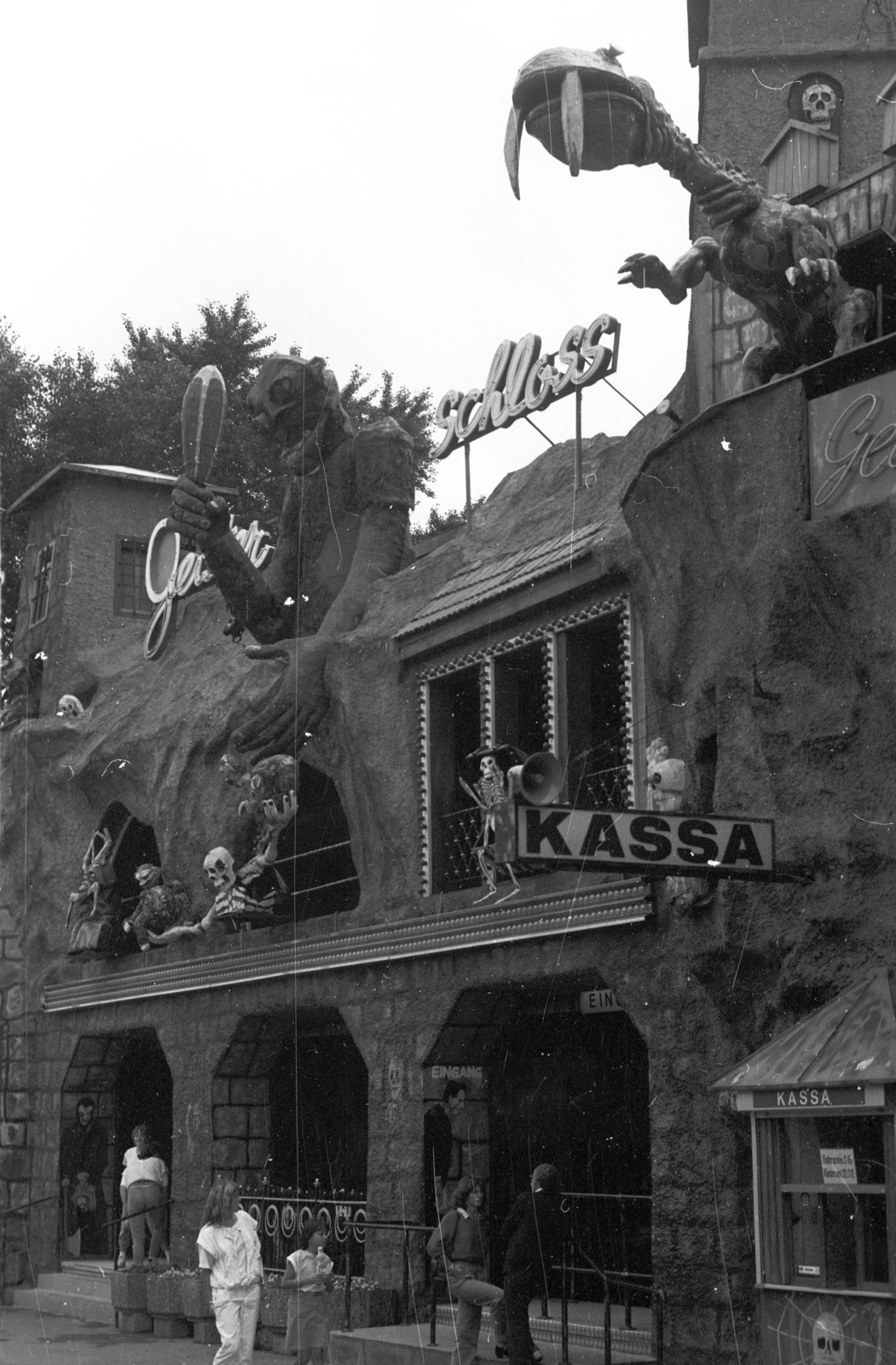 Ausztria, Bécs, Práter, Geisterschloss / Kísértet kastély., 1983, Nagy Gyula, vidámpark, Fortepan #50108