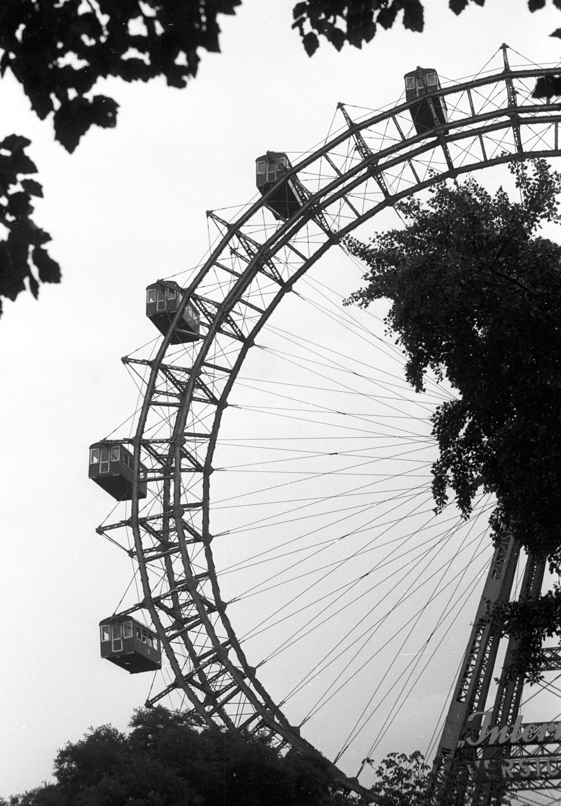 Austria, Vienna, Práter., 1983, Nagy Gyula, Ferris wheel, amusement park, Fortepan #50111