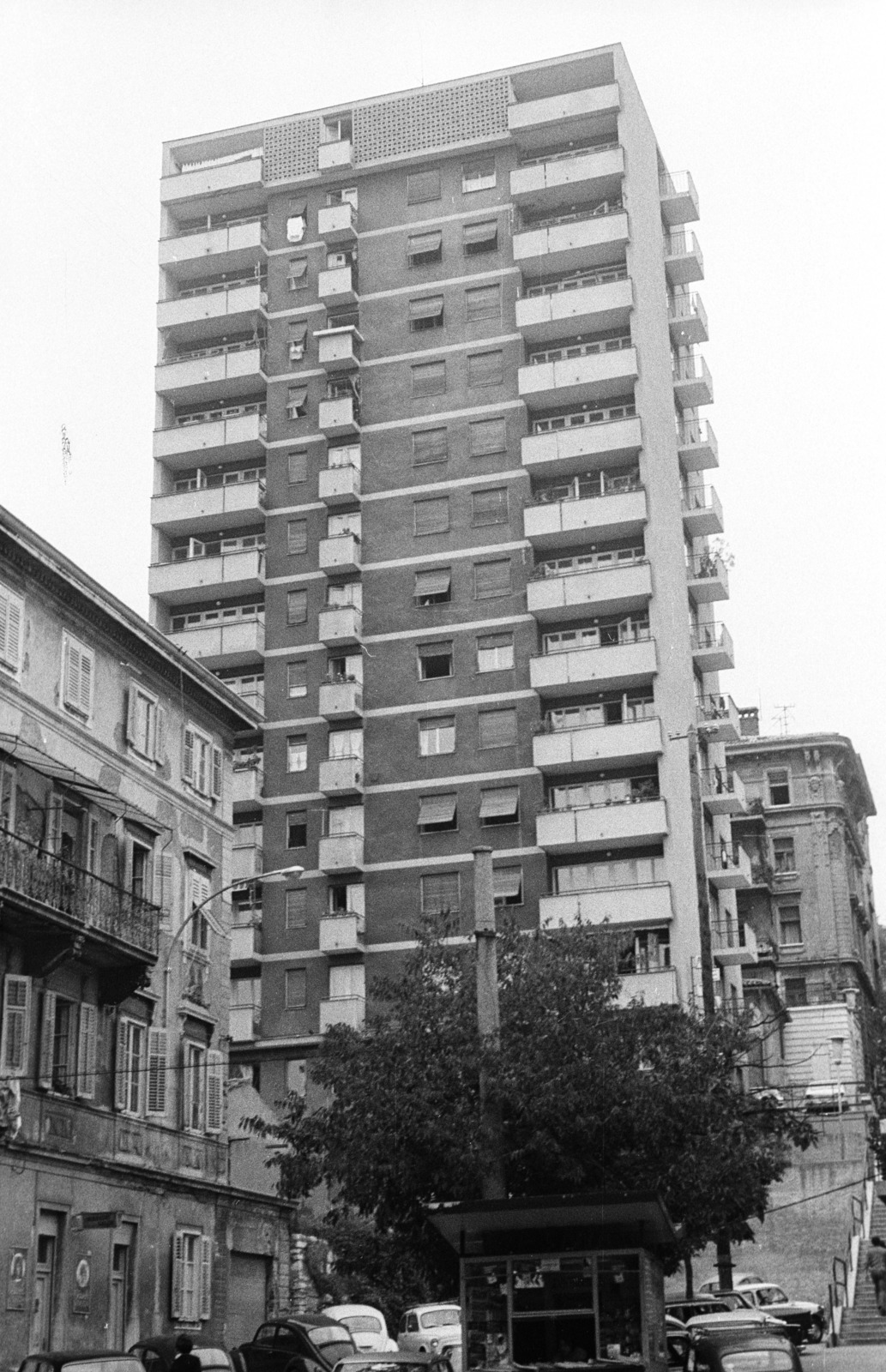 Horvátország,Adria, Fiume, Stube Alberta Andelovica a Múzeum tér felől., 1971, Nagy Gyula, Jugoszlávia, utcakép, lépcső, Fortepan #50215