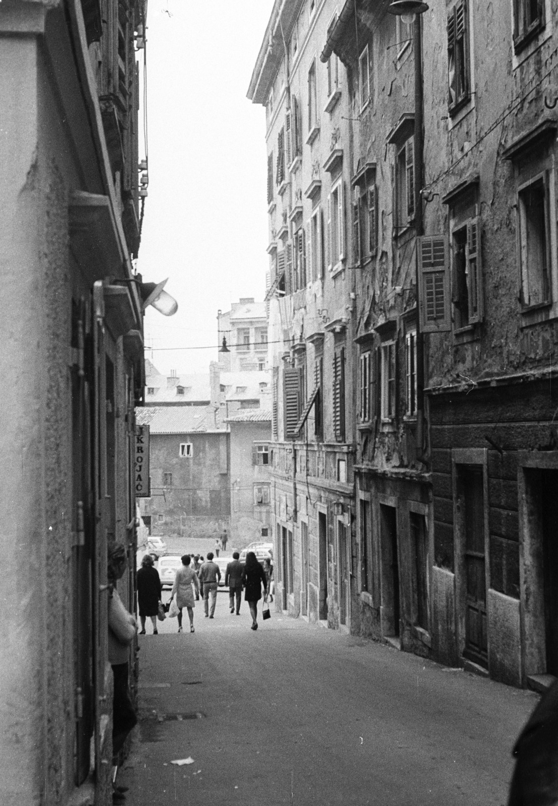 Croatia,Adriatic Sea, Rijeka, Ulica Andrije Medulica., 1971, Nagy Gyula, Yugoslavia, street view, venetian blind, Fortepan #50217