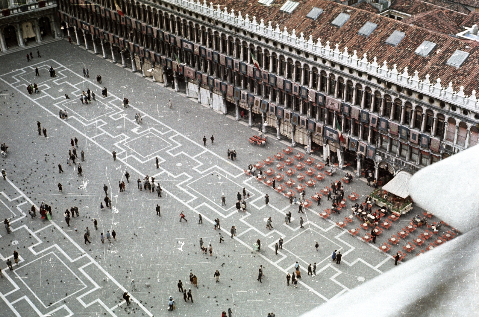 Italy, Venice, Szent Márk tér, Prokurátori Palota., 1964, Nagy Gyula, colorful, Fortepan #50415